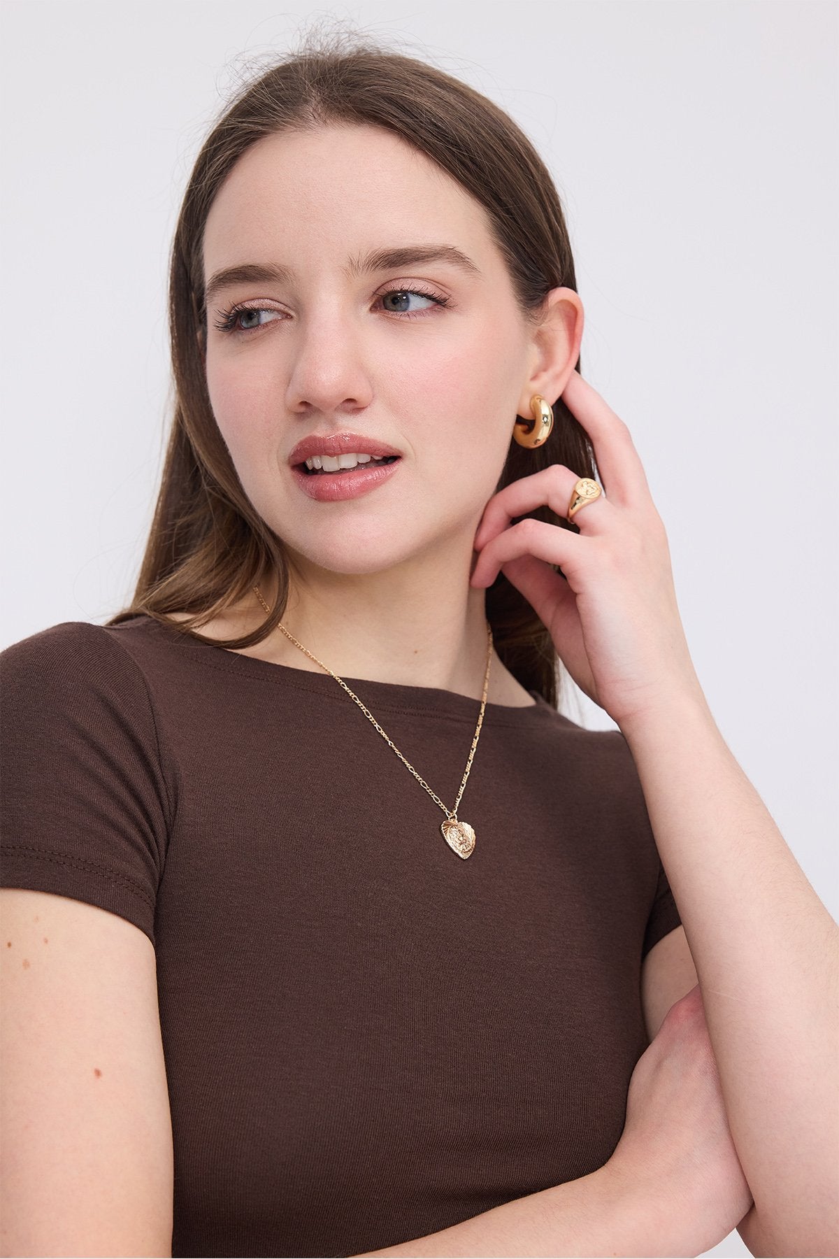 Brown_Short-Sleeve-Modal-T-shirt-addax