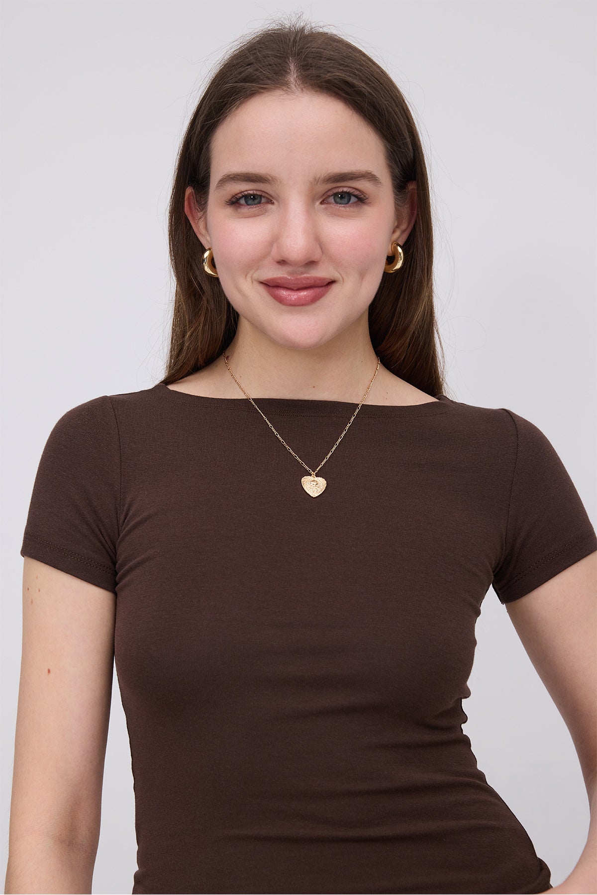 Brown_Short-Sleeve-Modal-T-shirt-addax