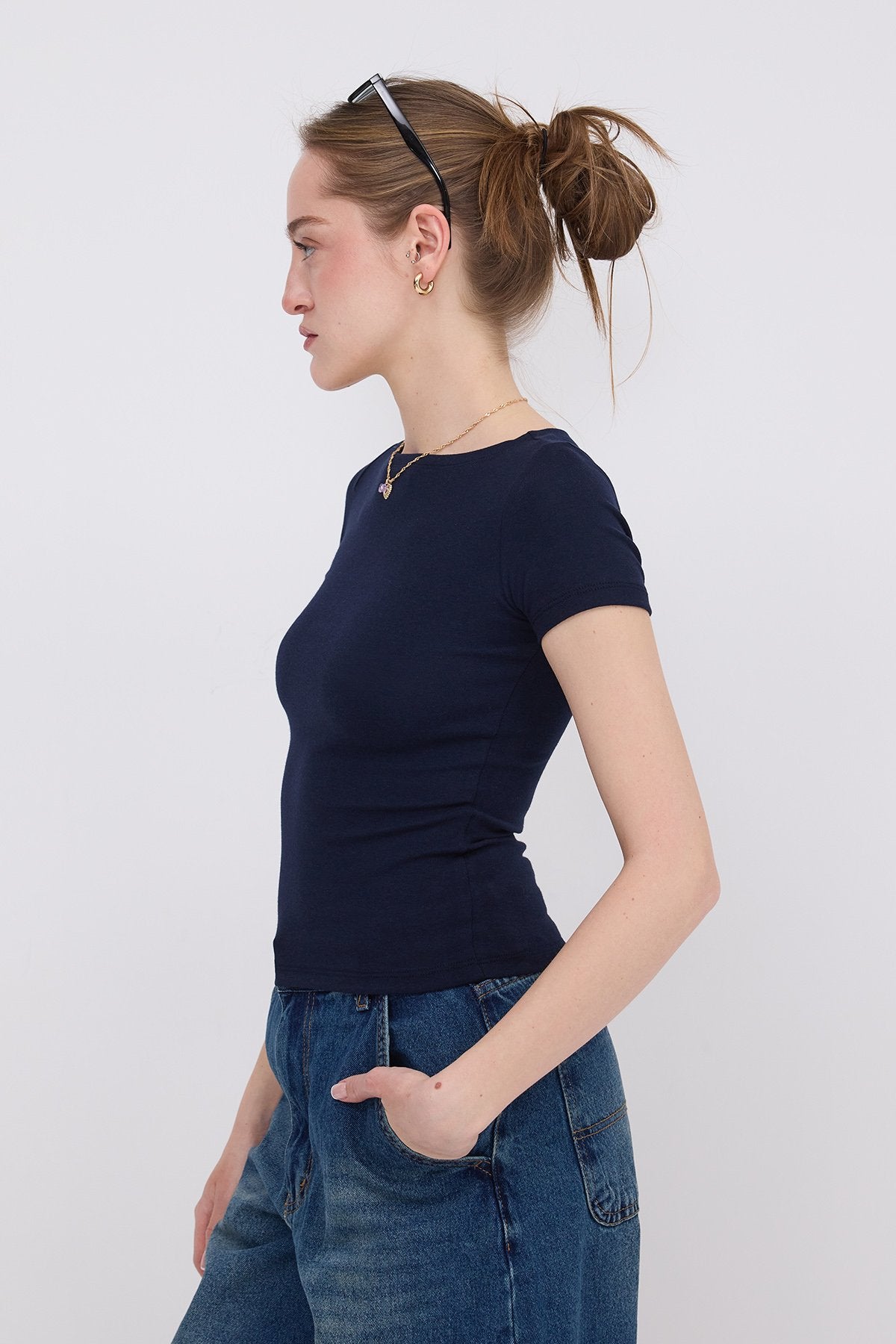 Night-Blue_Short-Sleeve-Modal-T-shirt-addax