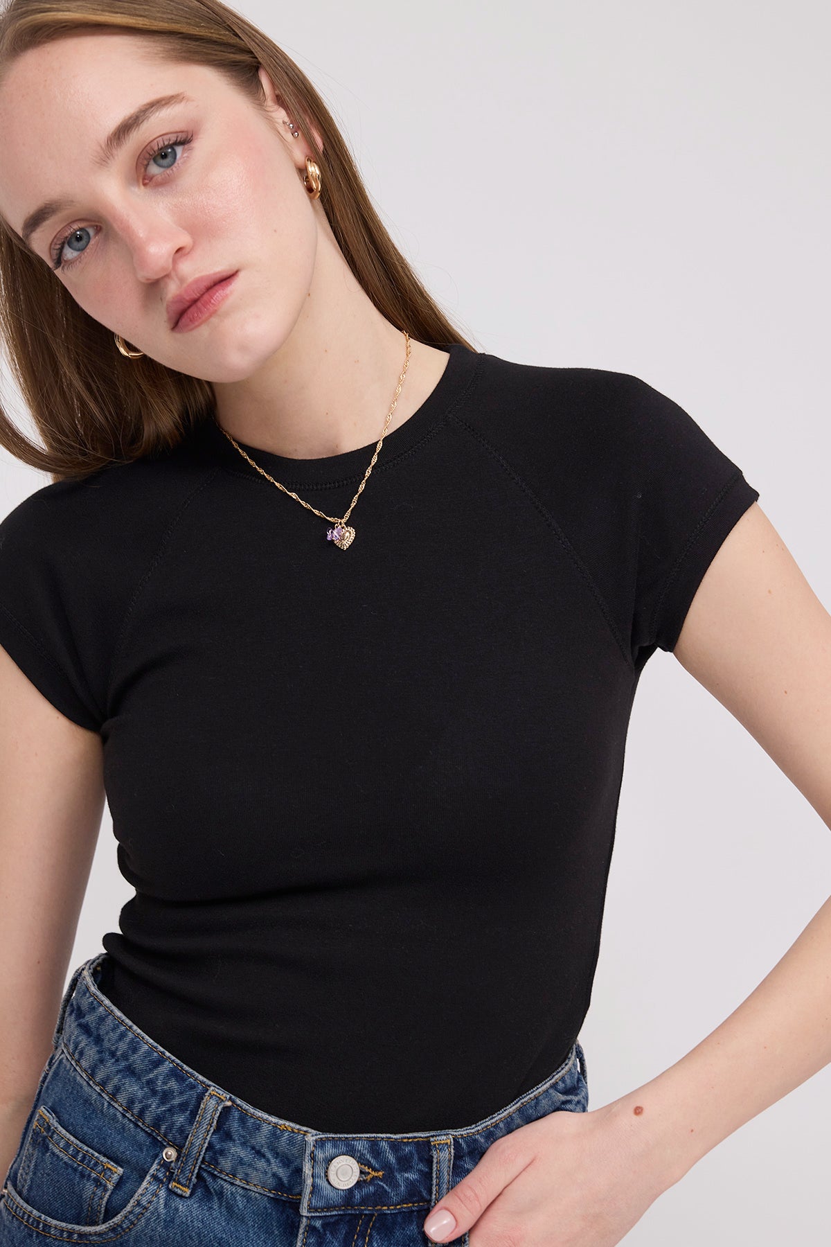 Black_Crew-Neck-Modal-T-Shirt-addax