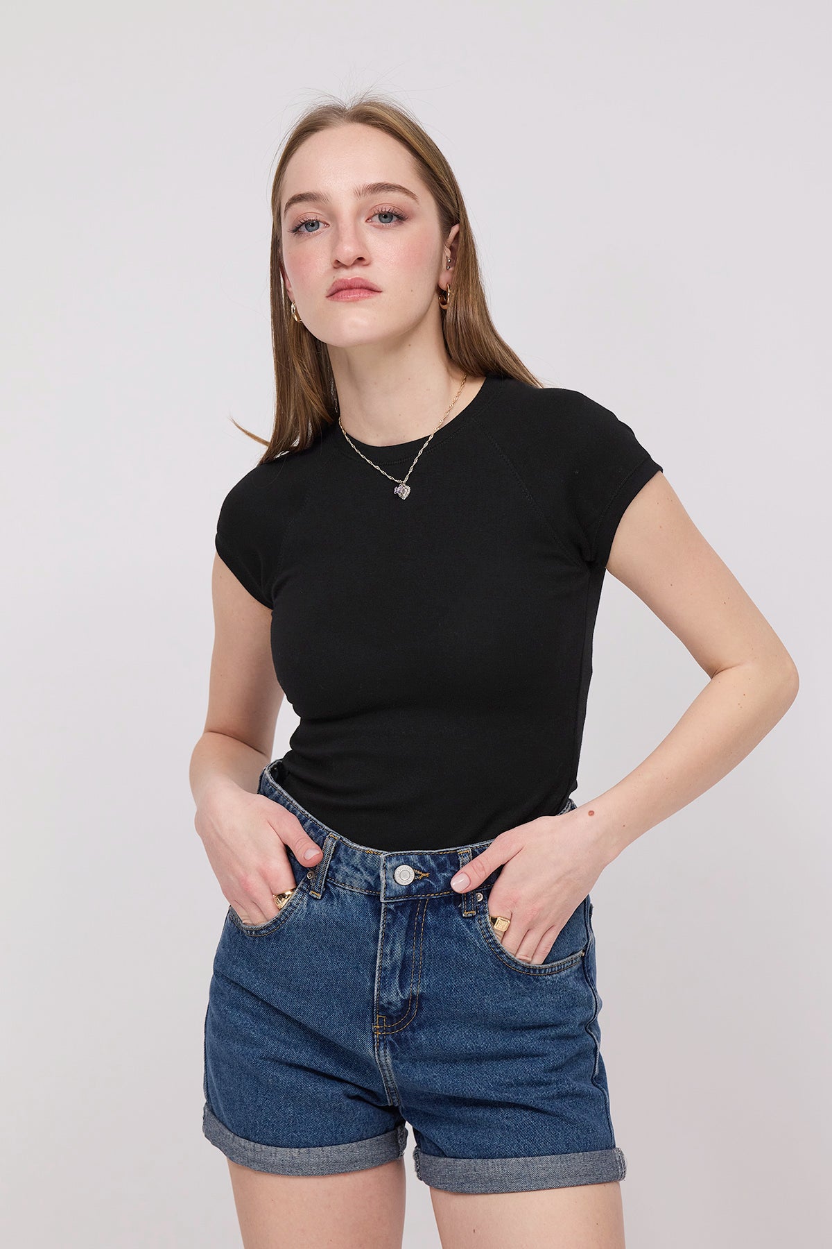 Black_Crew-Neck-Modal-T-Shirt-addax