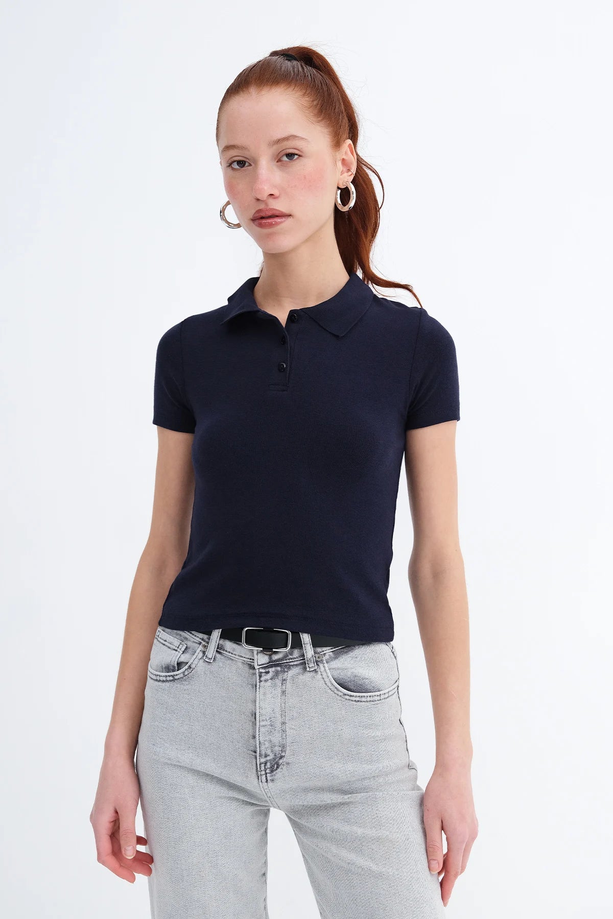 Night-Blue_Polo-Neck-Modal-T-shirt-addax