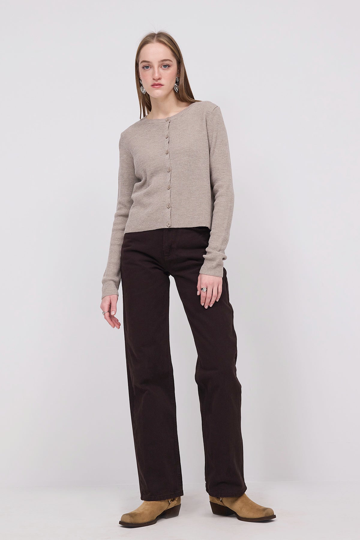 Mink_Buttoned-Knitwear-Cardigan-addax