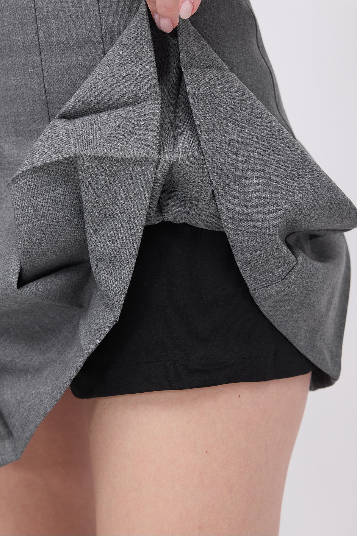 Charcoal_Pleated-Mini-Skirt-addax