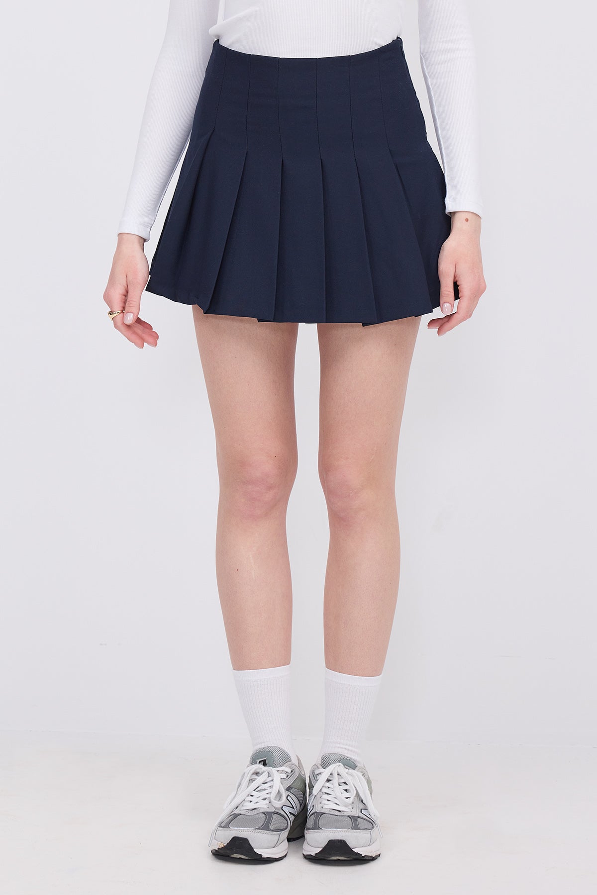 Night-Blue_Pleated-Mini-Skirt-addax