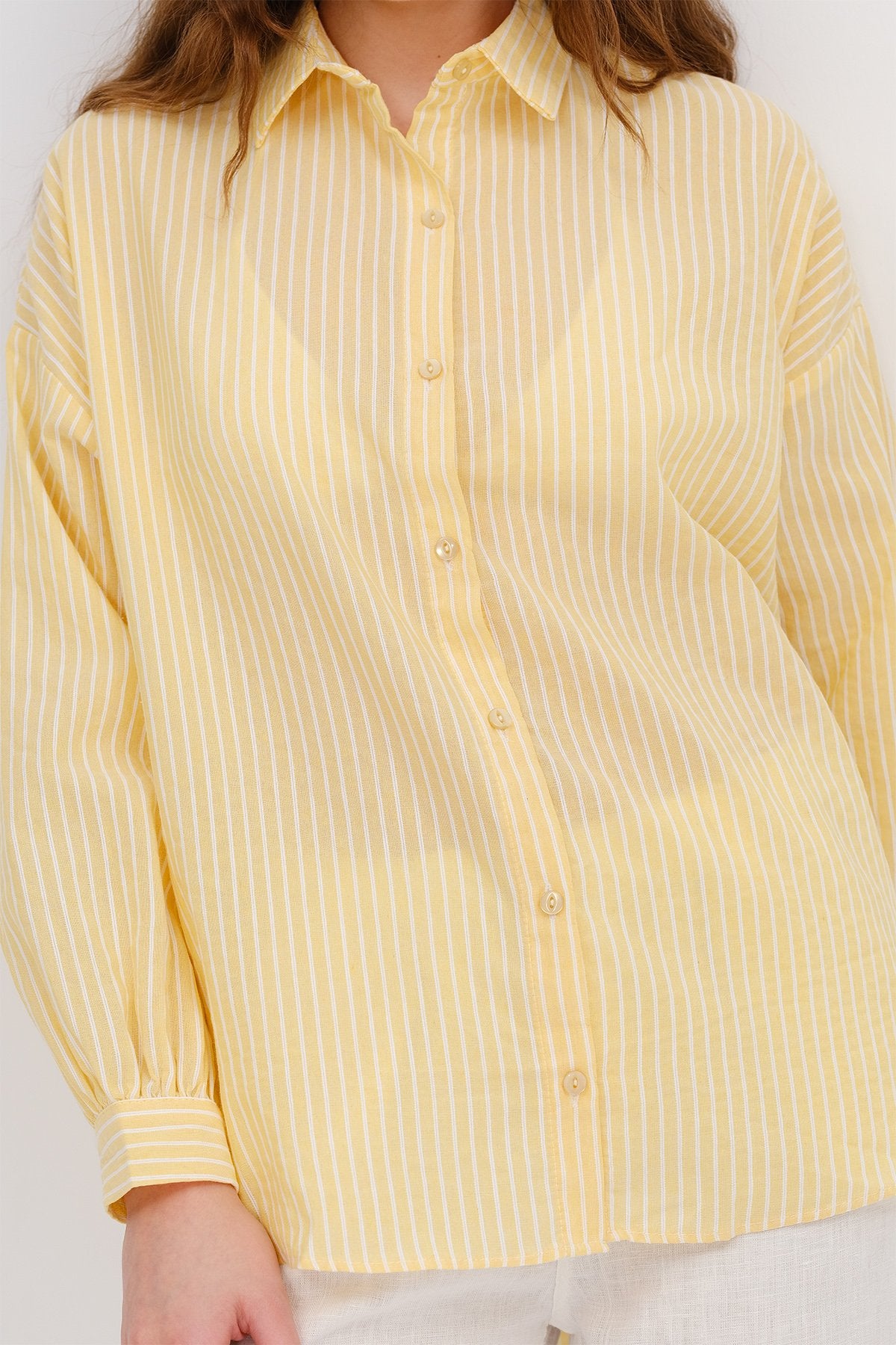 Yellow_Oversize-Striped-Shirt-addax