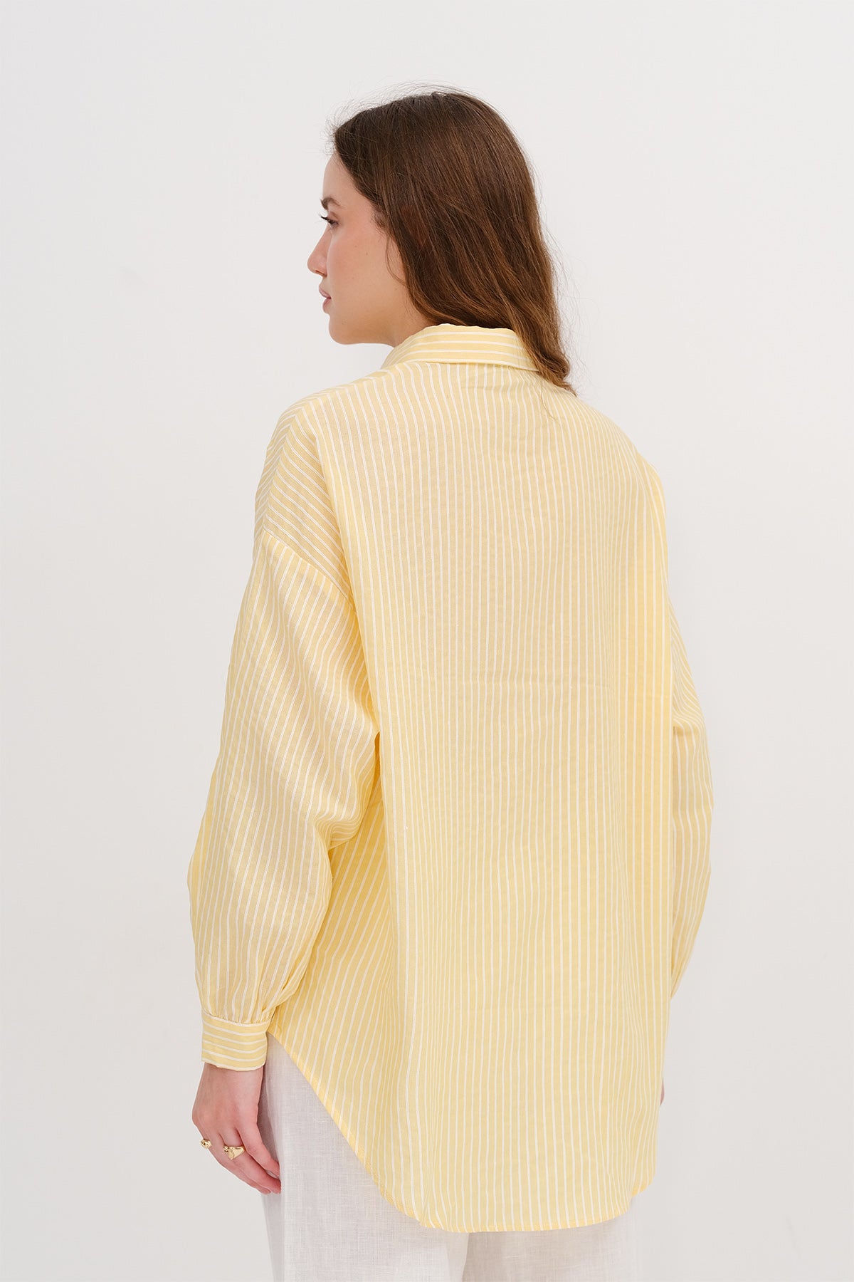 Yellow_Oversize-Striped-Shirt-addax