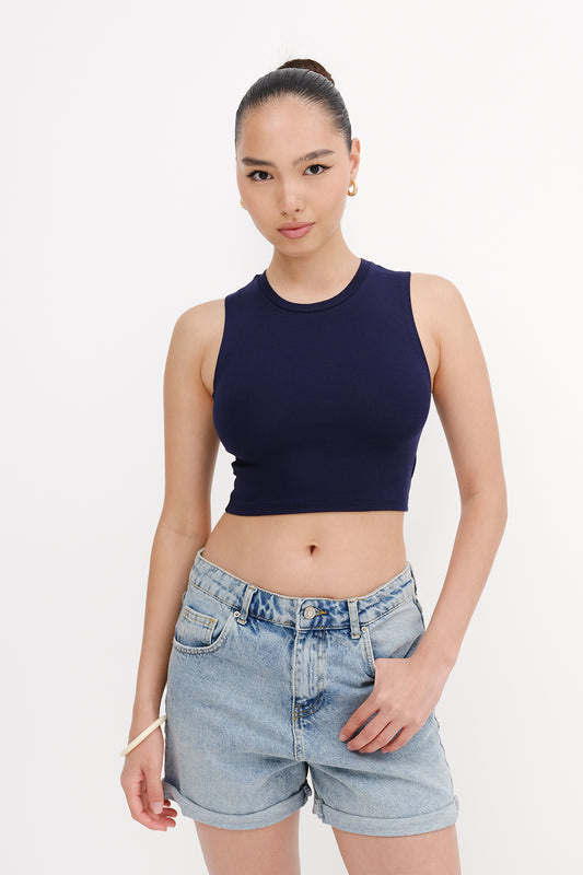 Night-Blue_Crew-Neck-Crop-Tank-Top-addax