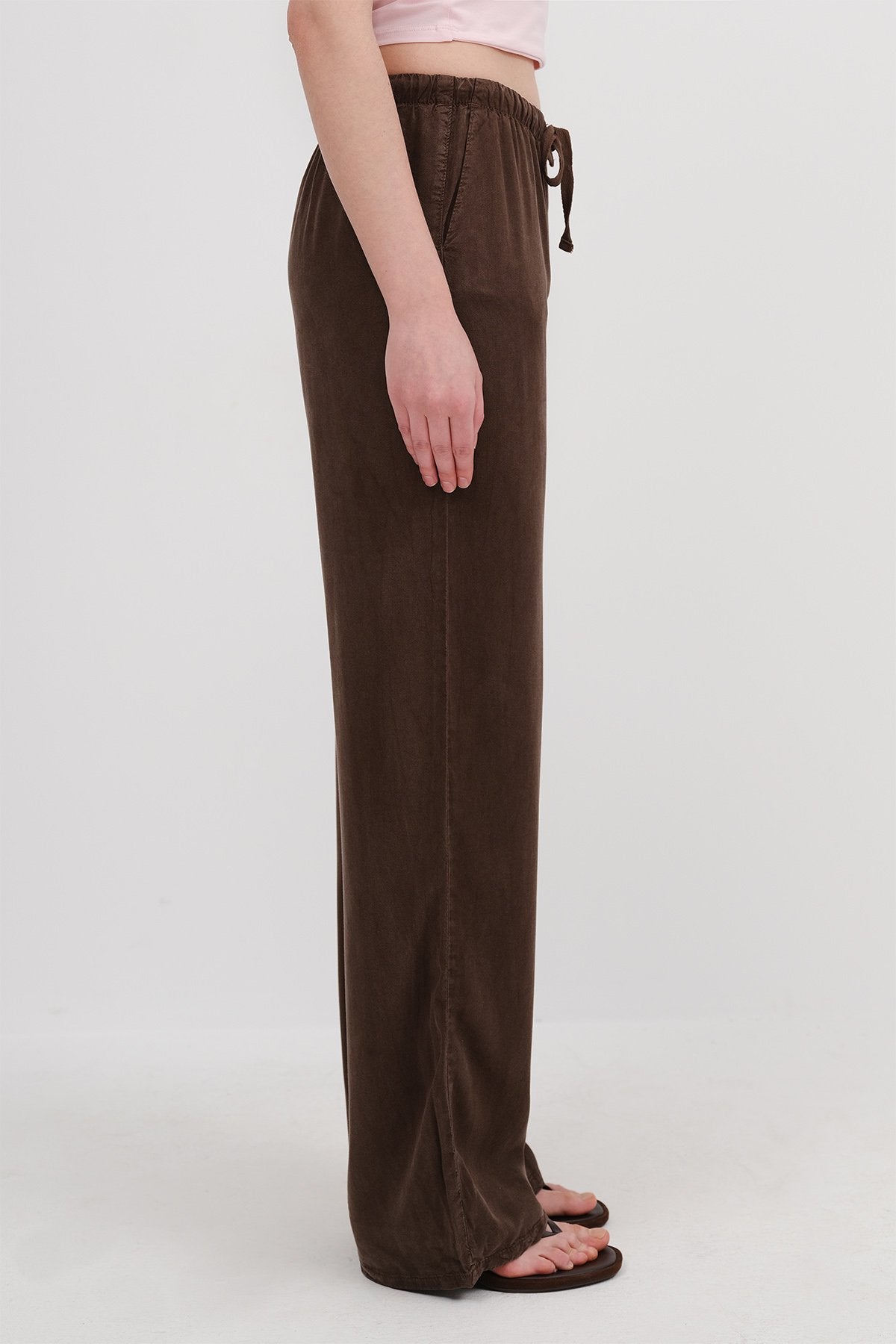 Dark-Brown_Elastic-Waist-Trousers-addax