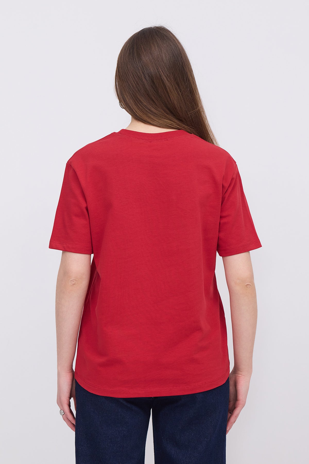 Bright-Red_Crew-Neck-Basic-T-shirt-addax