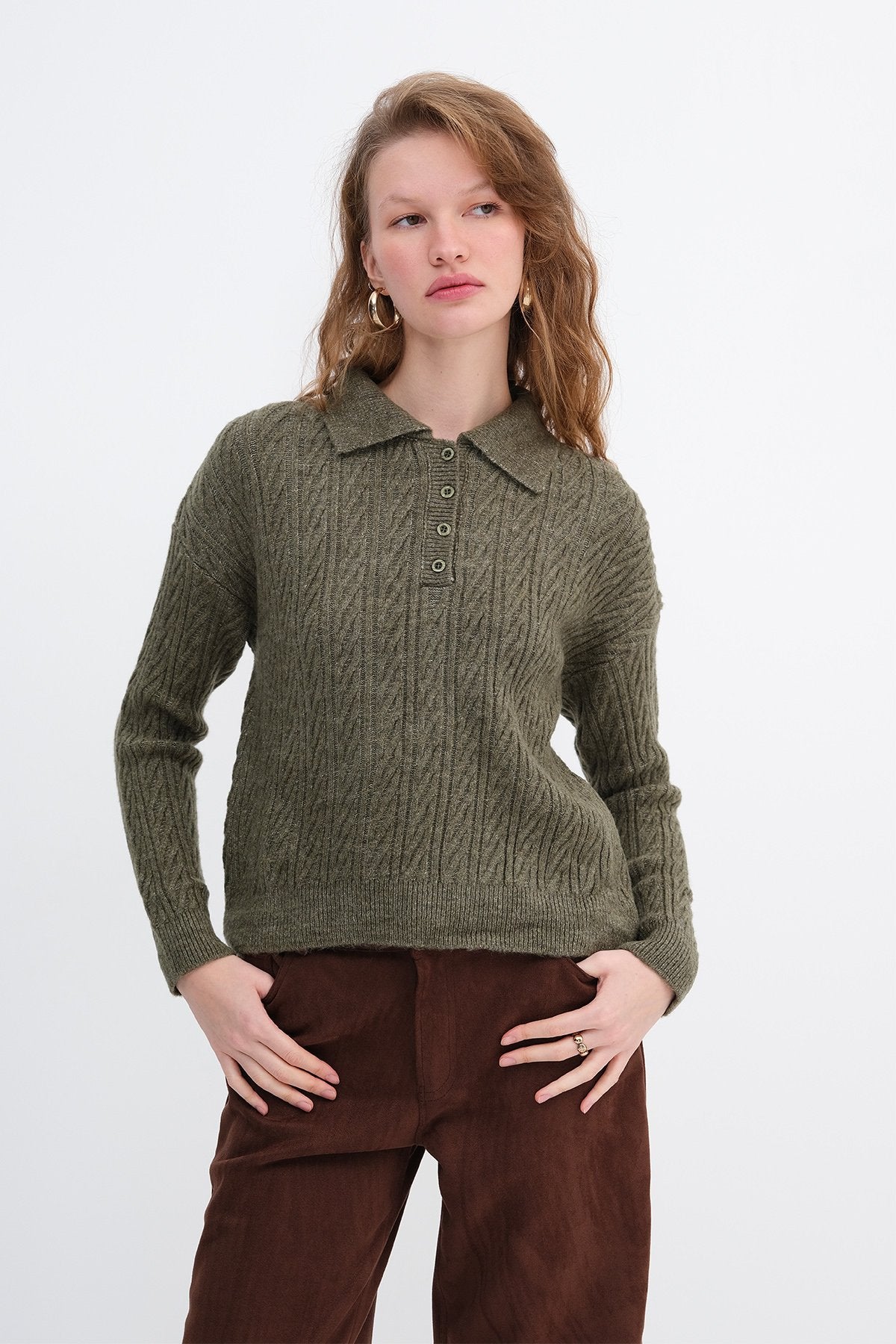 Khaki_Button-Detail-Knit-Sweater-addax