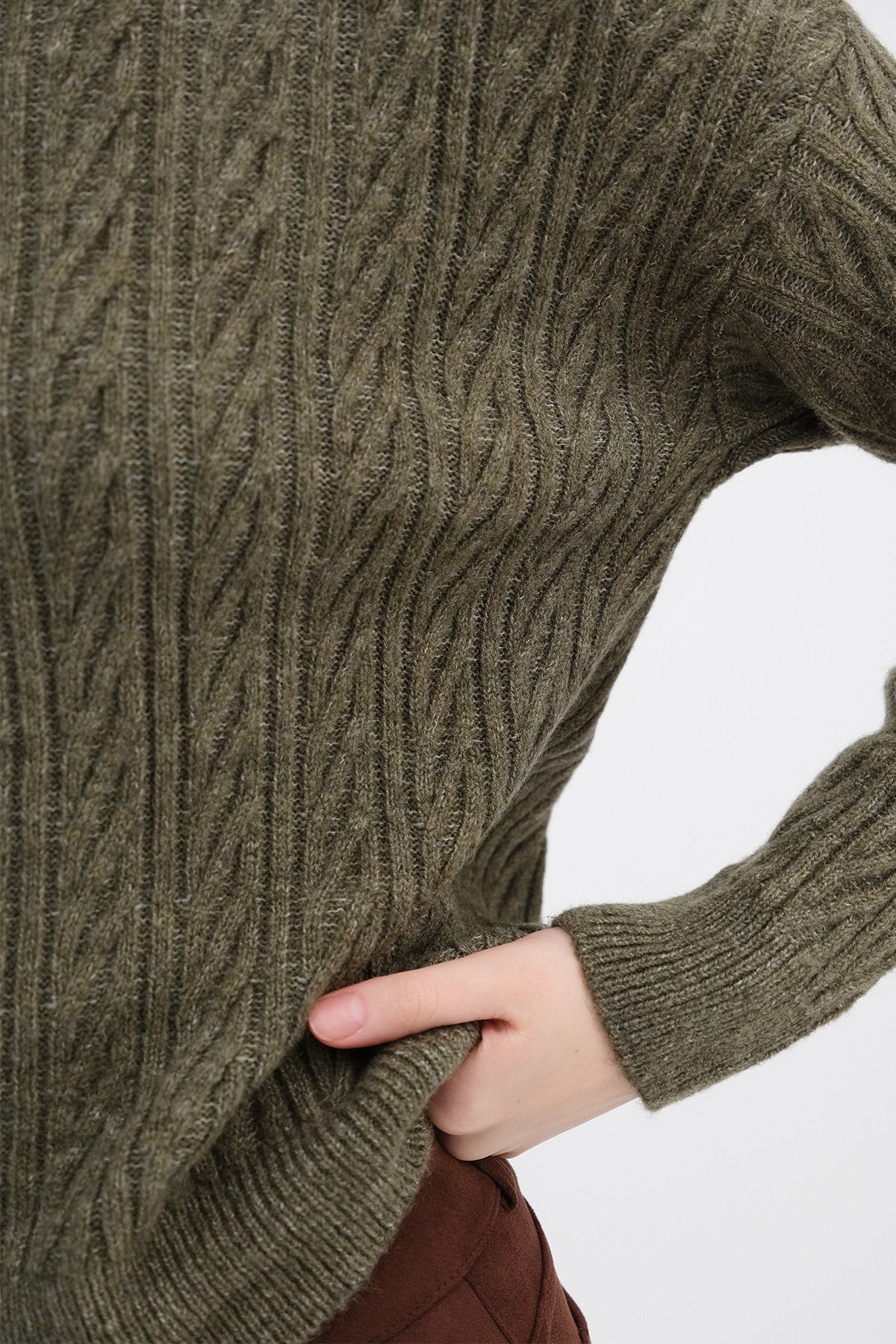 Khaki_Button-Detail-Knit-Sweater-addax