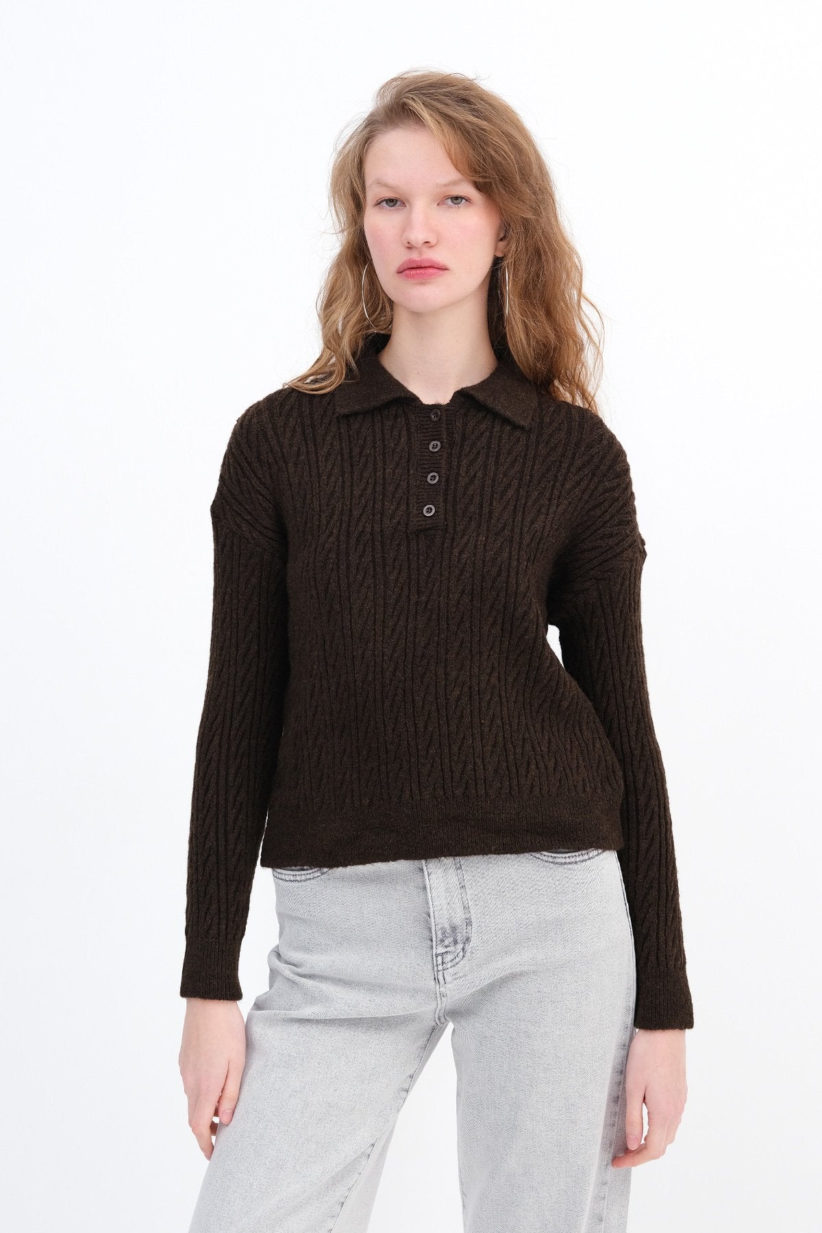 Brown_Button-Detail-Knit-Sweater-addax