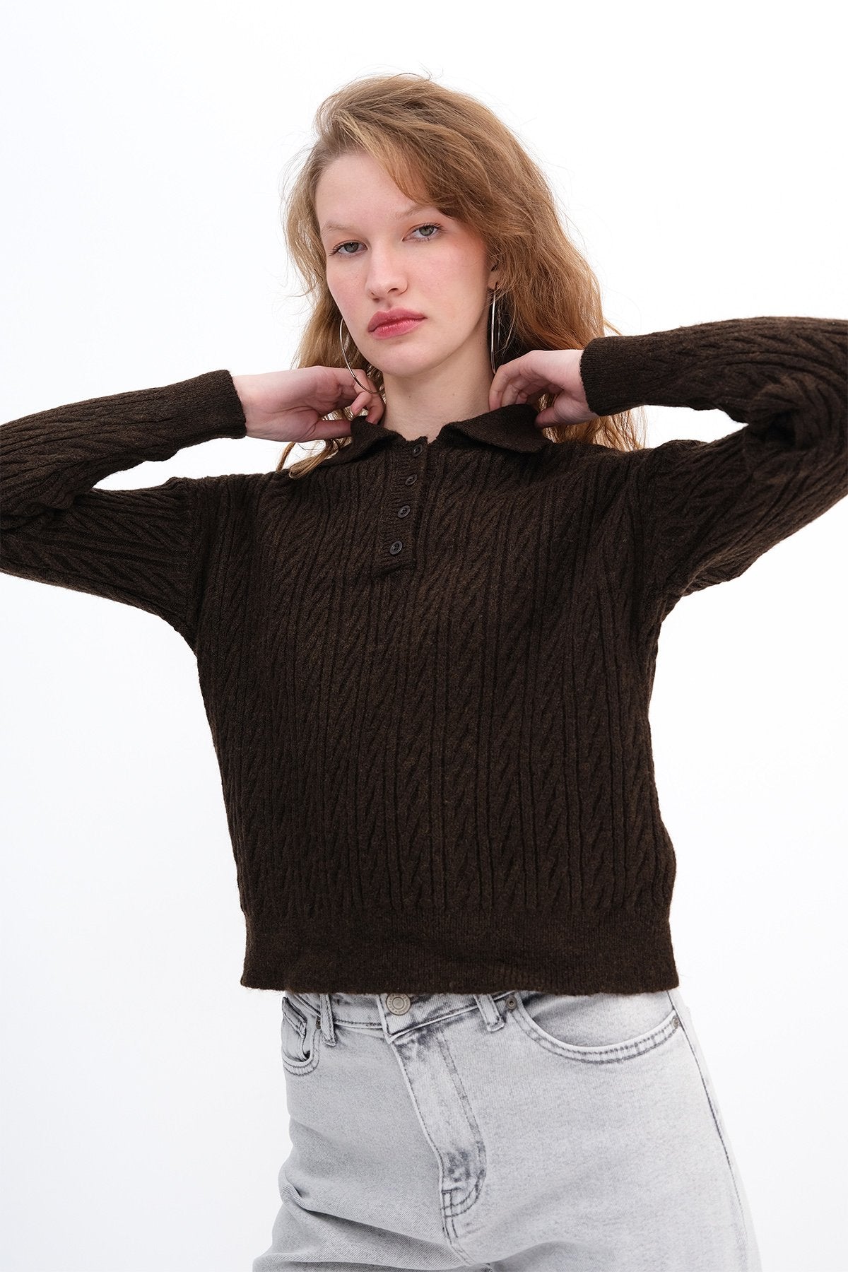 Brown_Button-Detail-Knit-Sweater-addax
