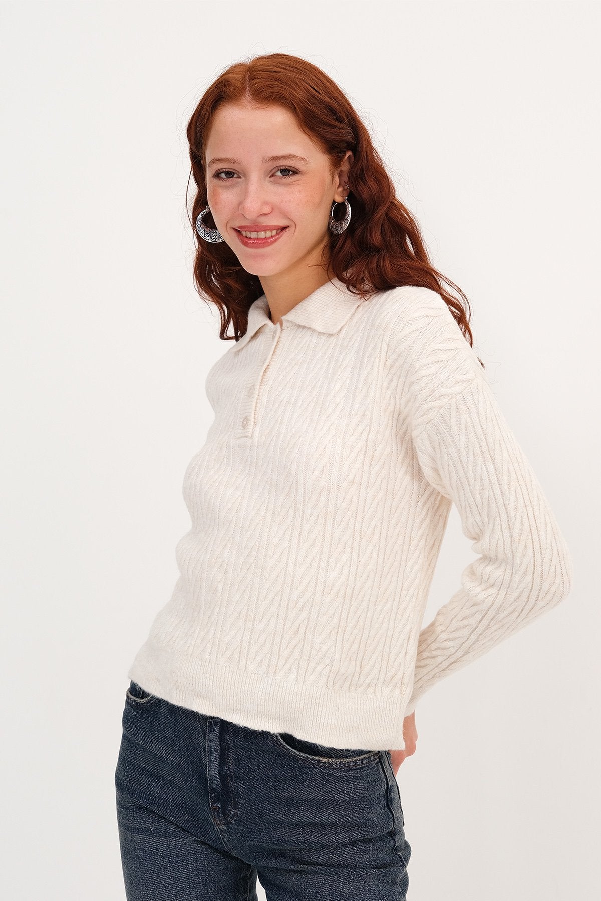 Beige_Button-Detail-Knit-Sweater-addax