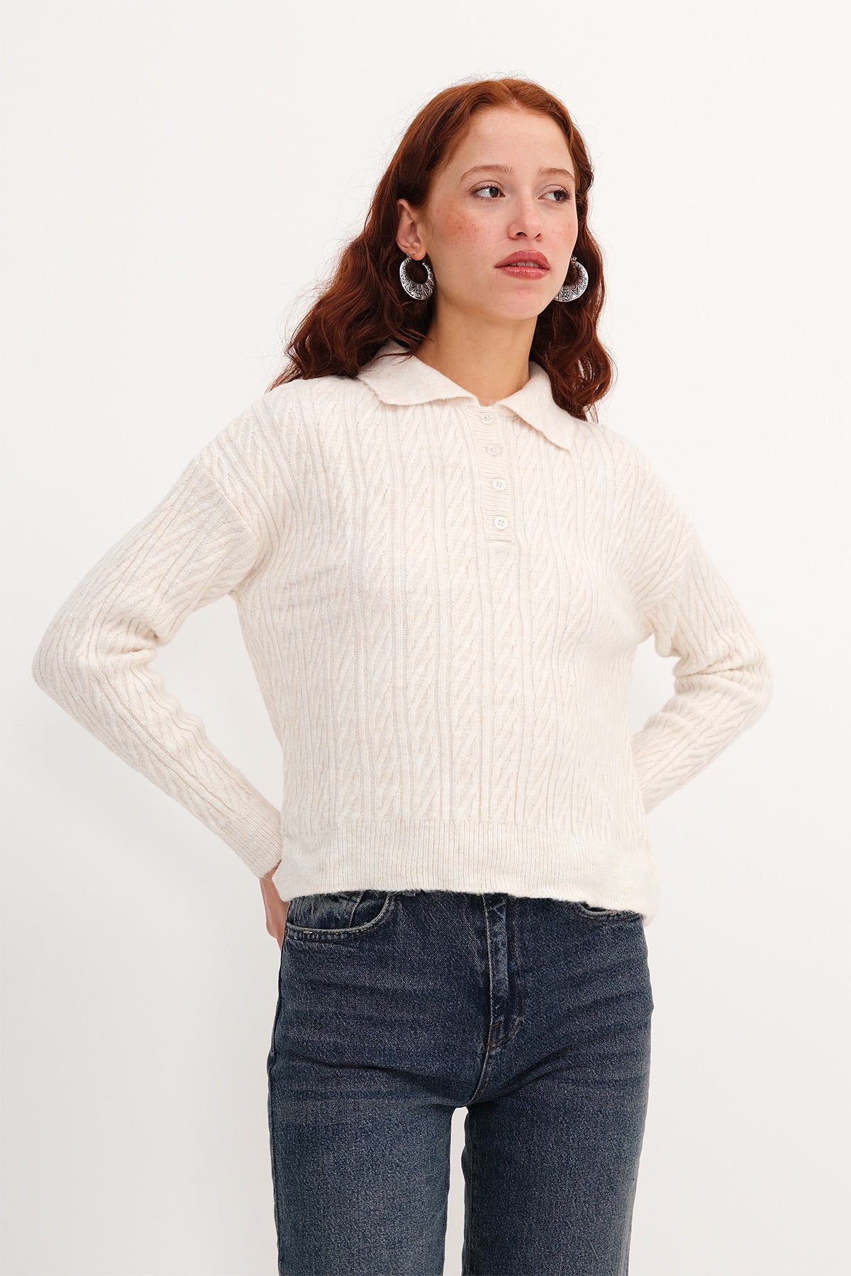 Beige_Button-Detail-Knit-Sweater-addax