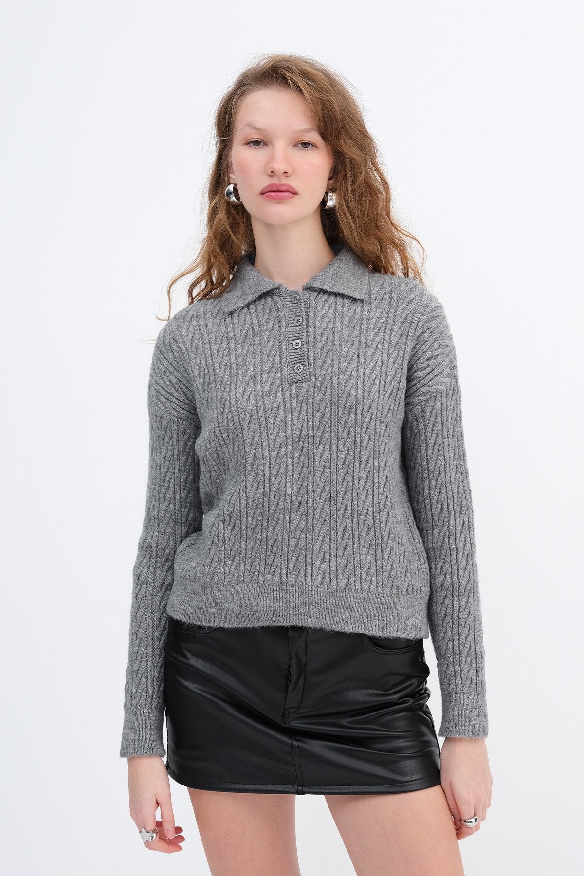 Grey-Melange_Button-Detail-Knit-Sweater-addax