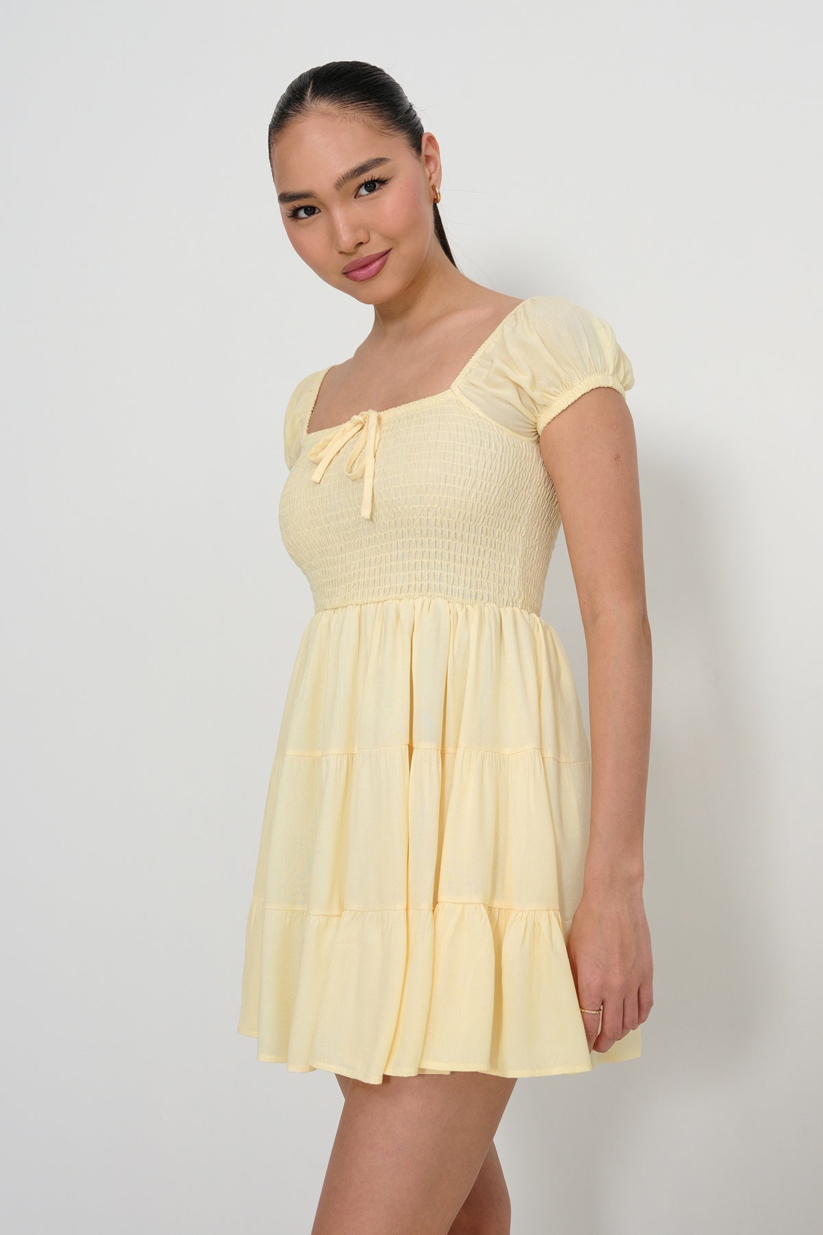 Light-Yellow_Gipel-Mini-Dress-addax