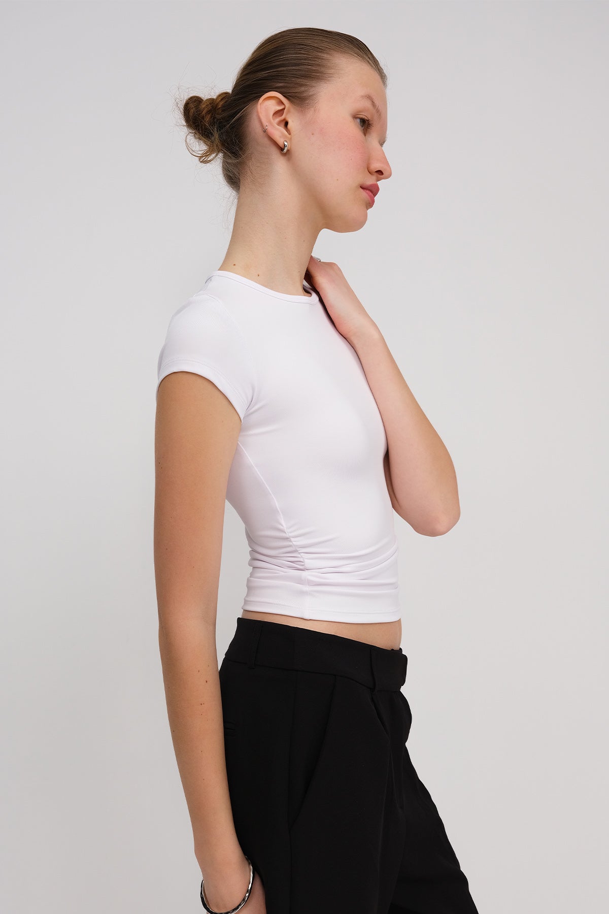 White_Side-Pleated-T-shirt-addax
