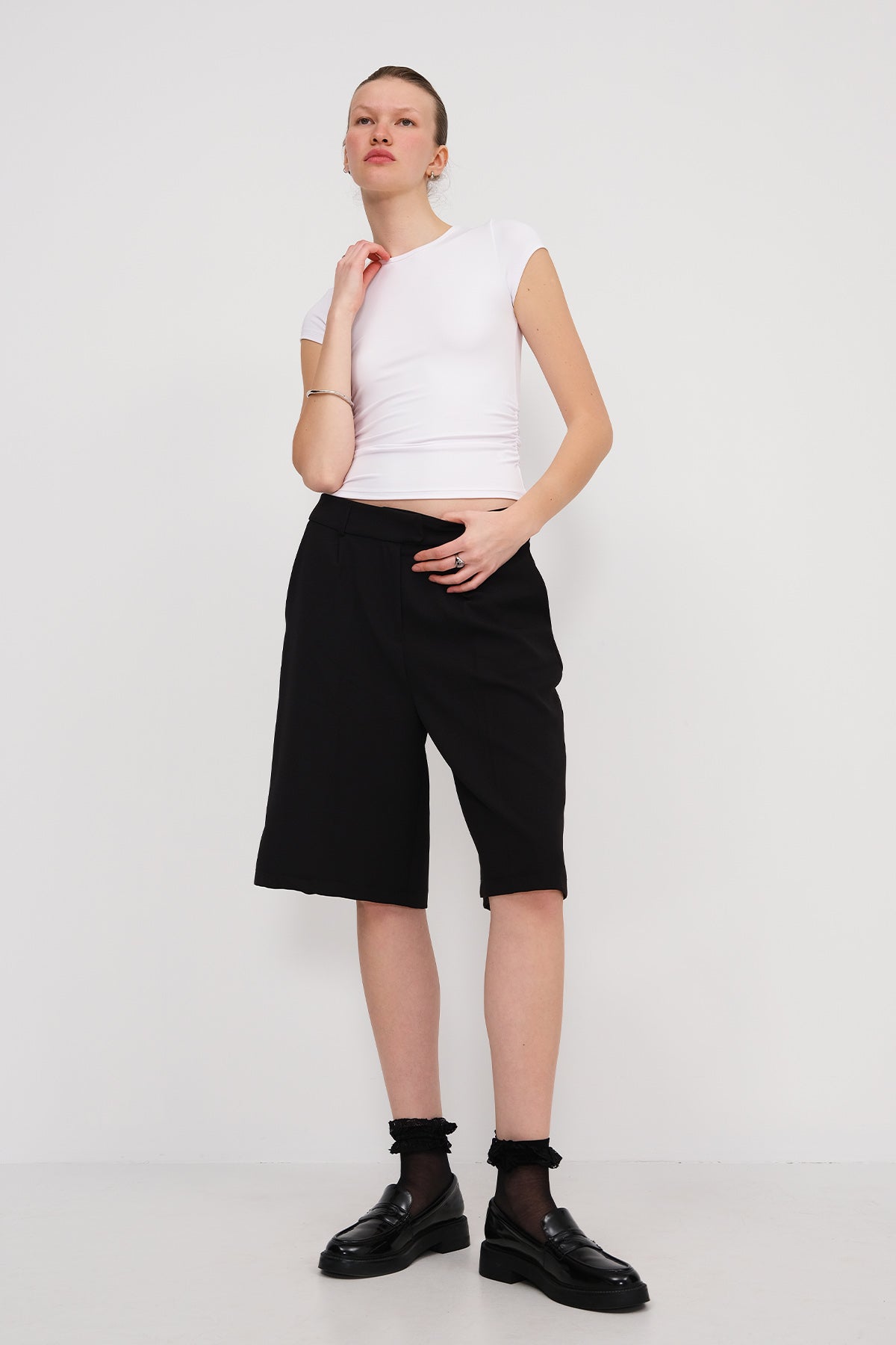 White_Side-Pleated-T-shirt-addax