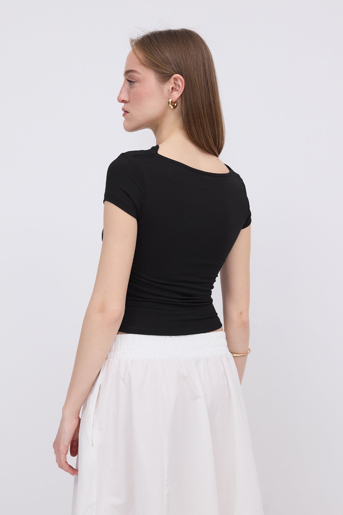 Black_Ruched-Side-T-Shirt-addax
