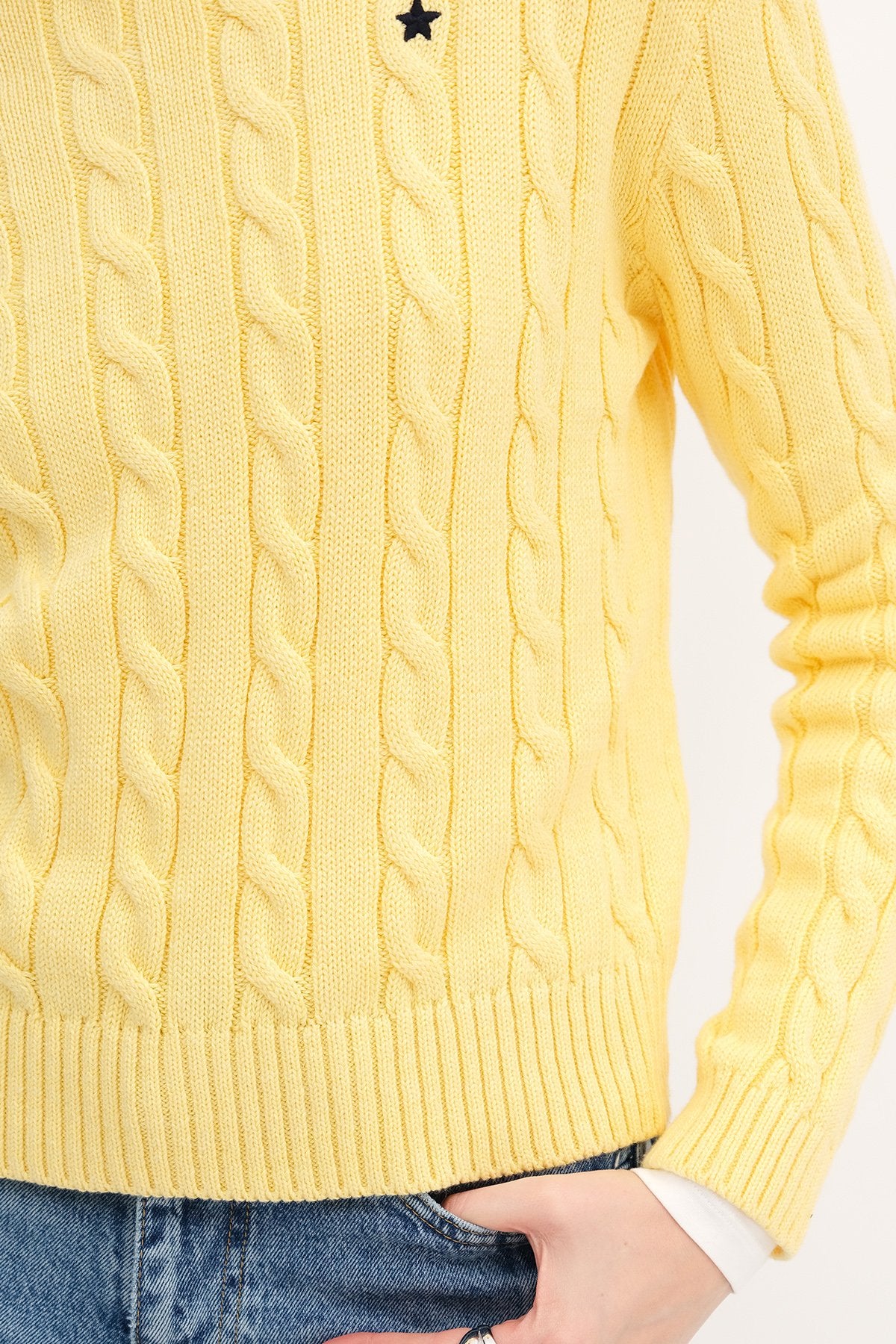 Light-Yellow_Crew-Neck-Cable-Knit-Sweater-addax