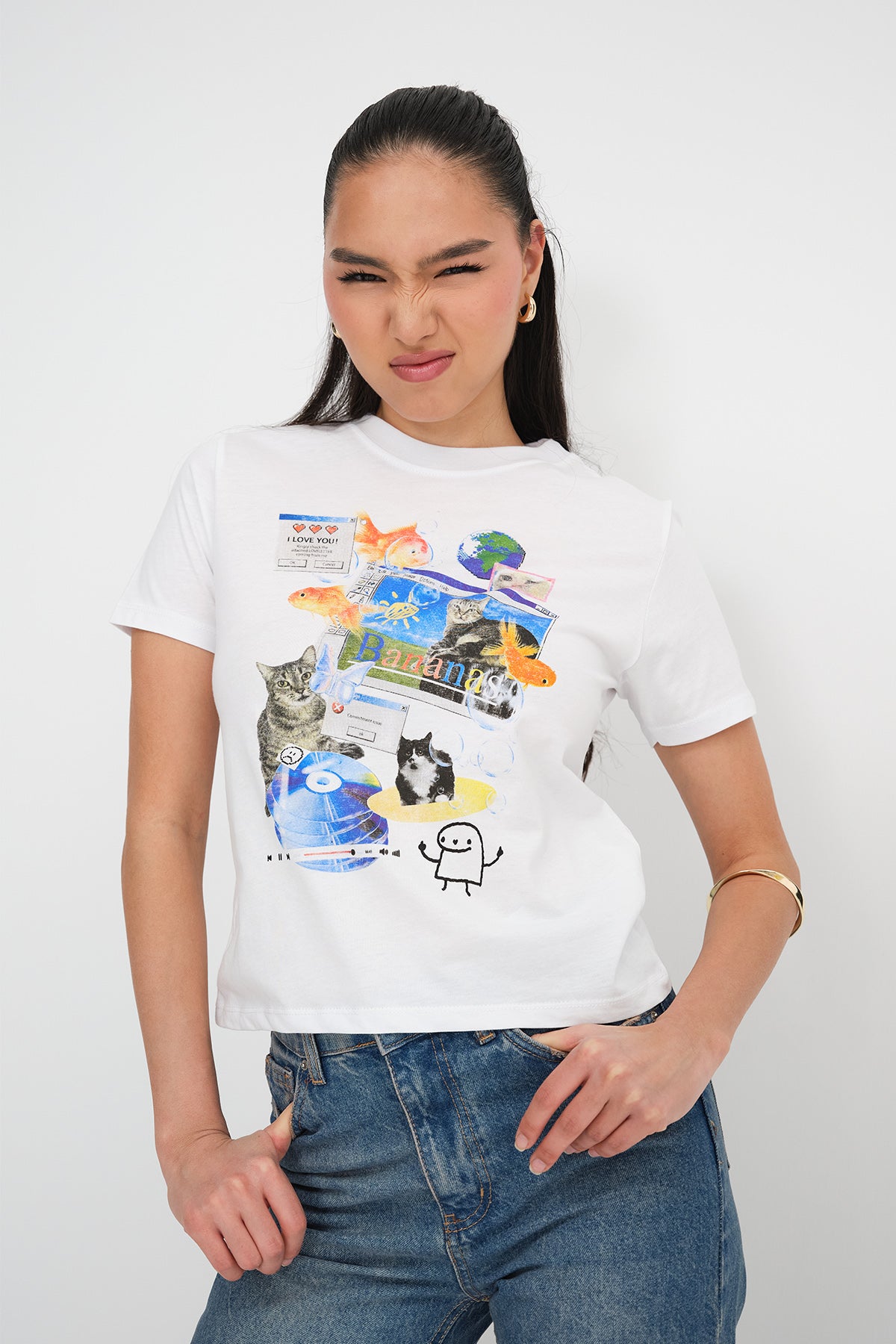 White_Short-Sleeve-Printed-T-shirt-addax