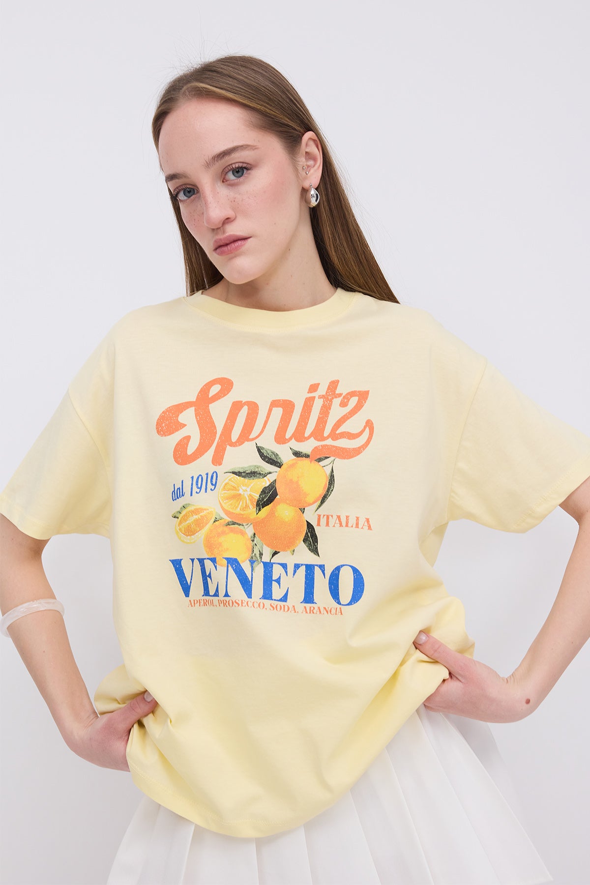 Light-Yellow_Crew-Neck-Printed-T-shirt-addax