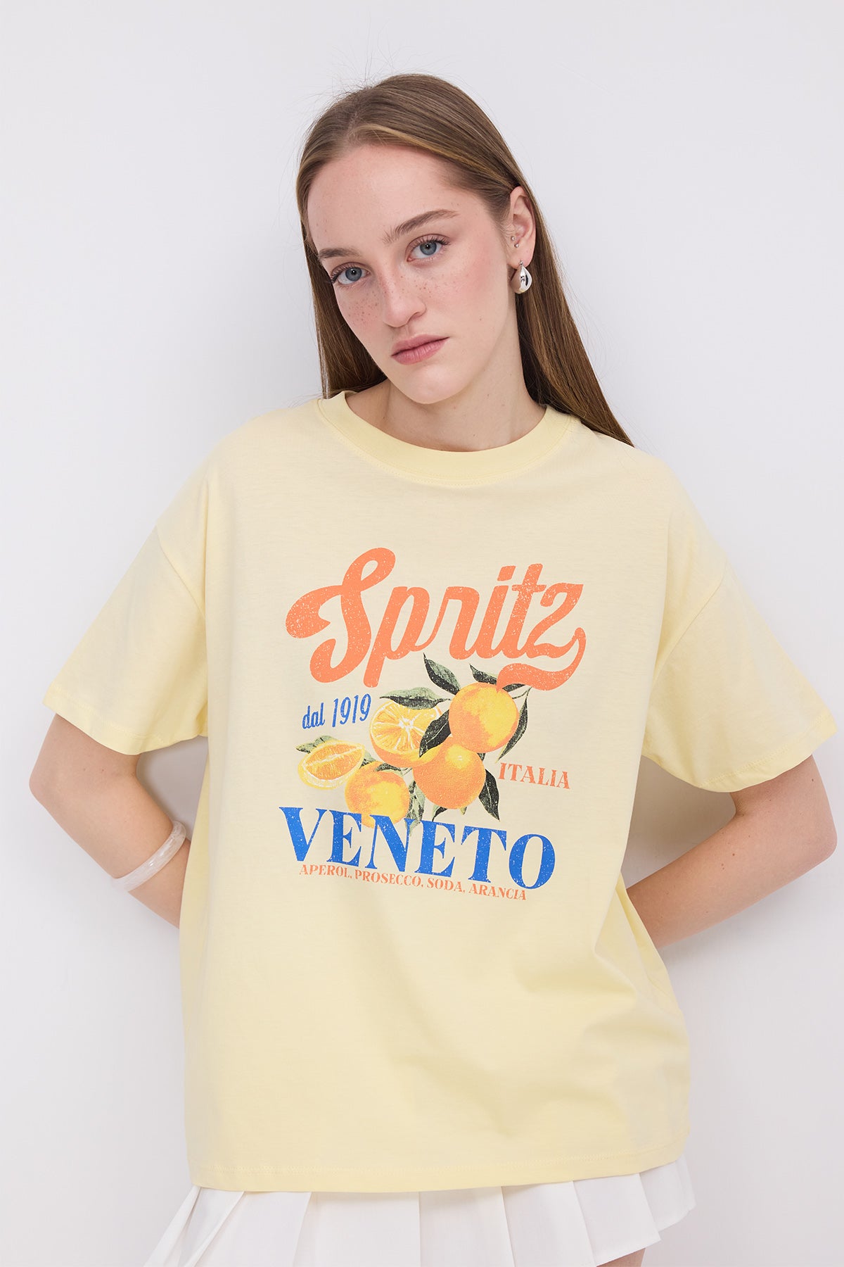 Light-Yellow_Crew-Neck-Printed-T-shirt-addax