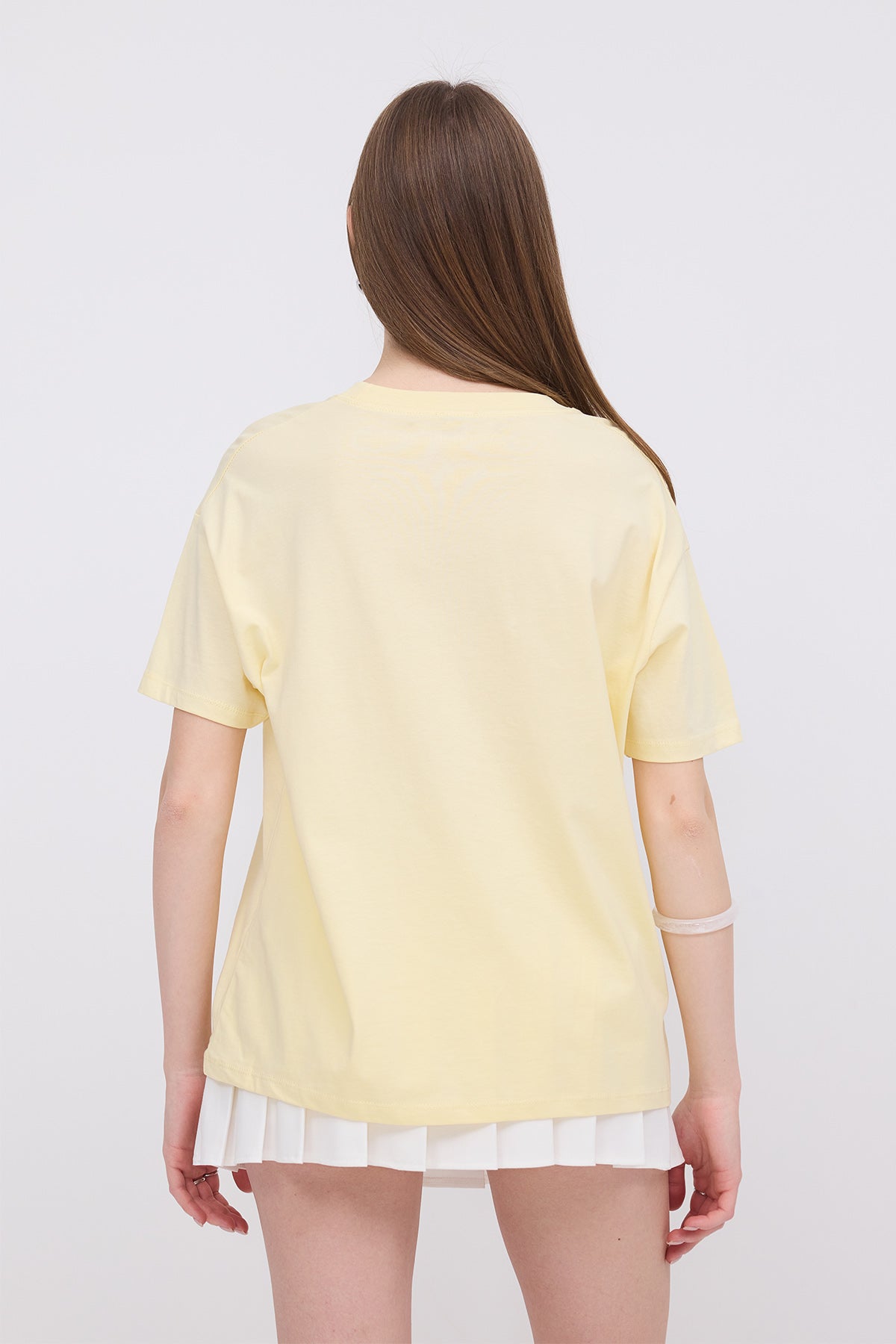 Light-Yellow_Crew-Neck-Printed-T-shirt-addax