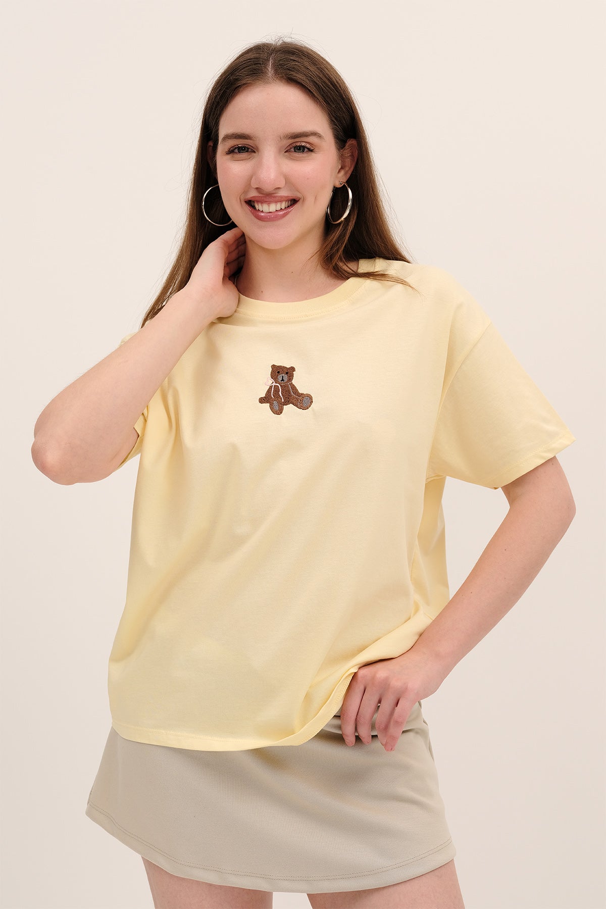 Light-Yellow_Teddy-Bear-Printed-T-Shirt-addax