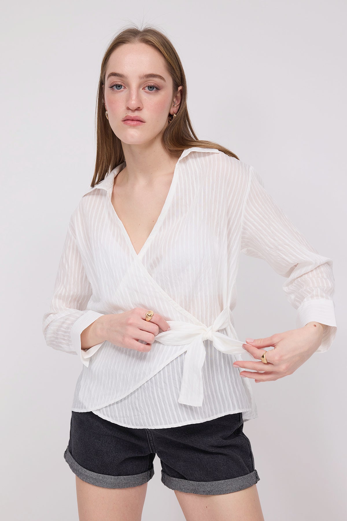 Ecru_Tied-Striped-Shirt-addax