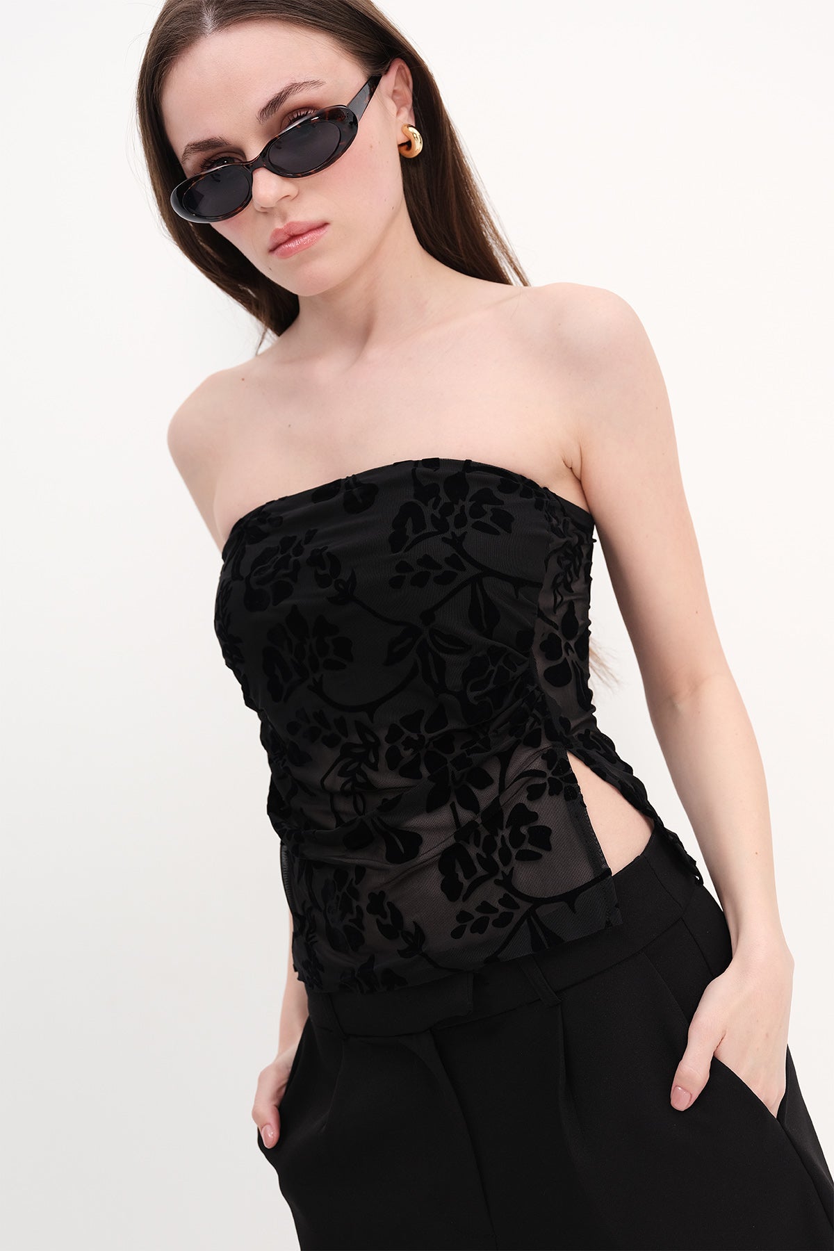 Black_Strapless-Printed-Bustier-addax
