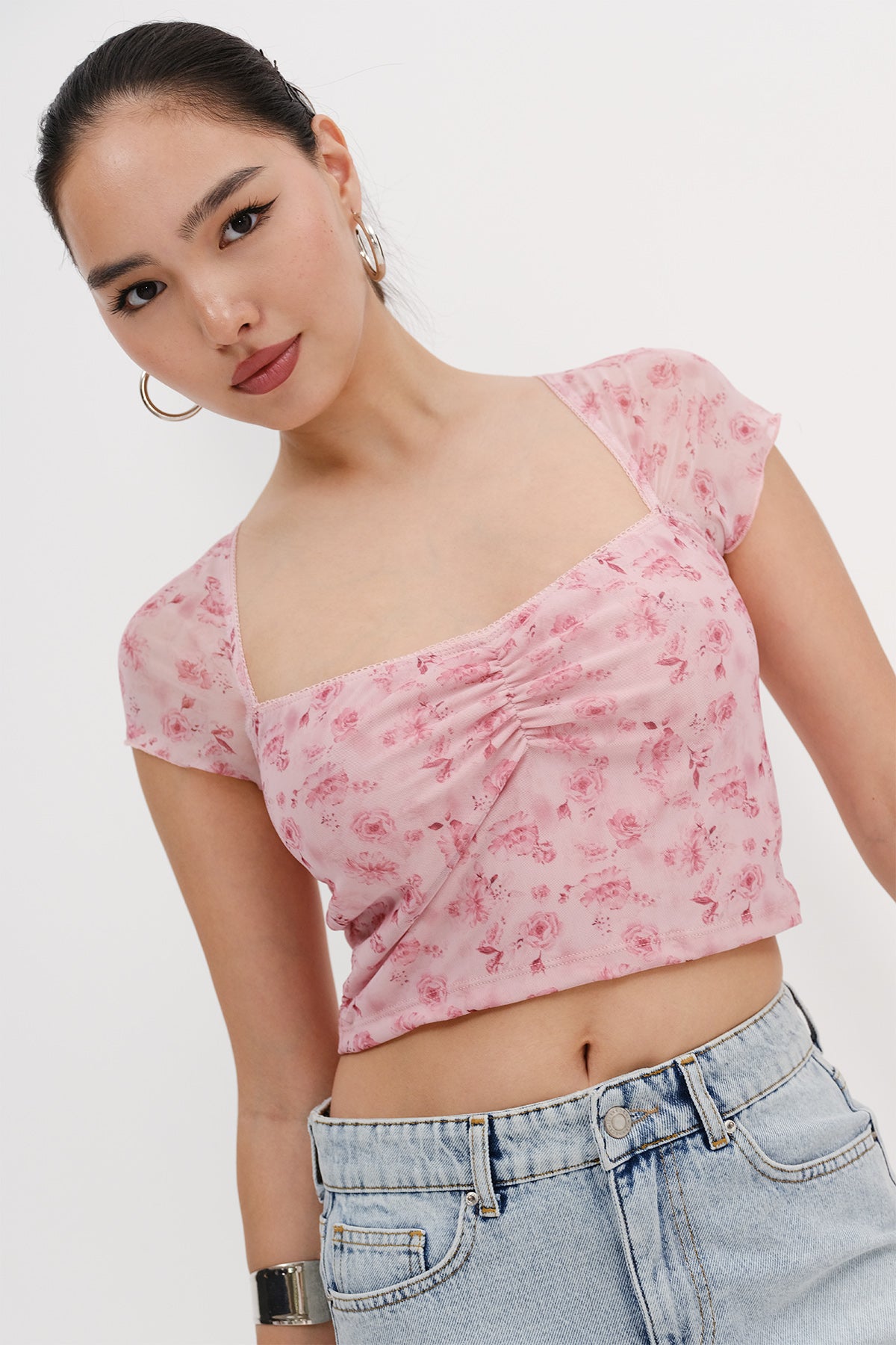 Lotus_Patterned-Crop-Blouse-addax