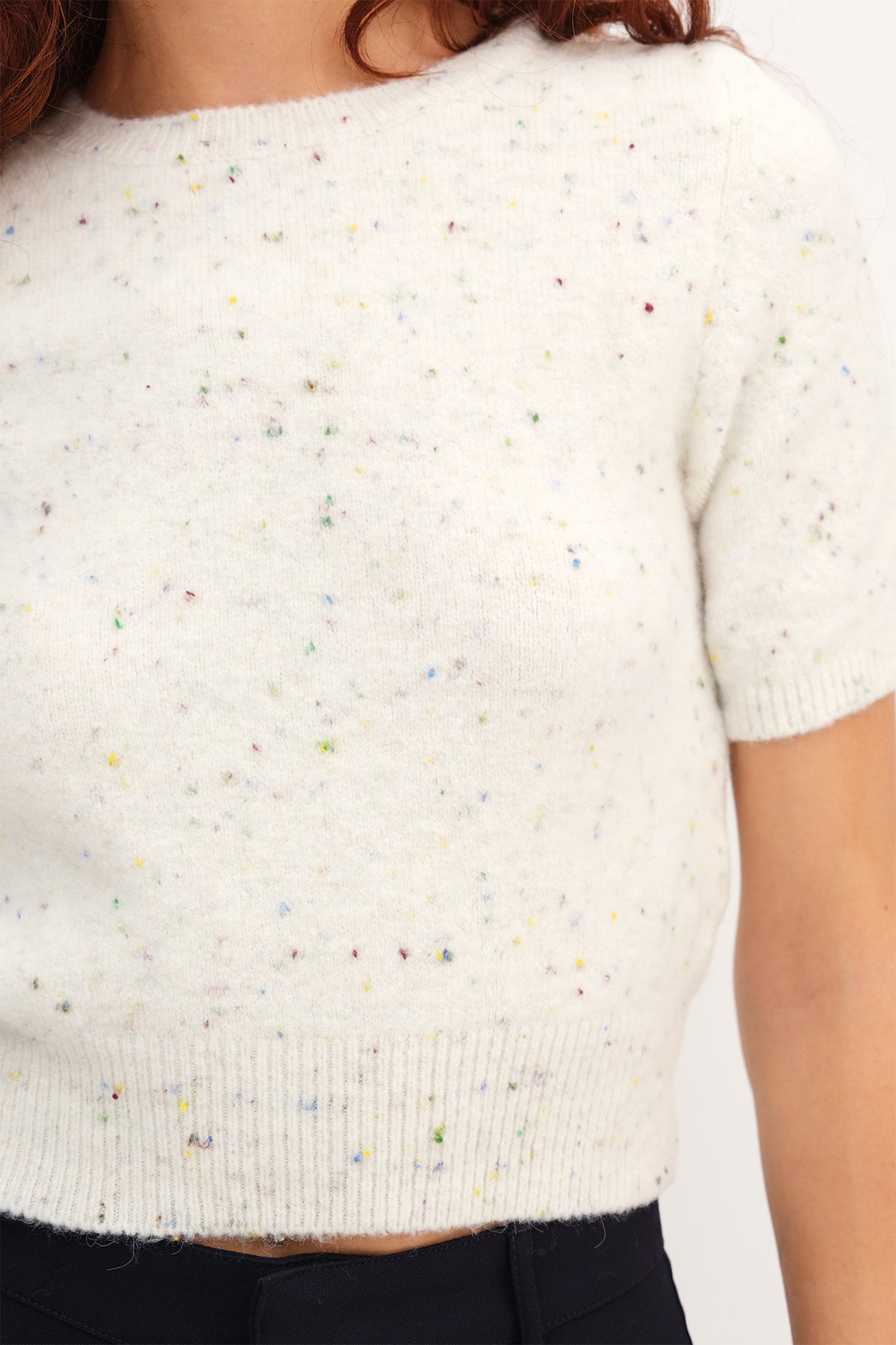 Ecru_Short-Sleeve-Textured- Knit-Sweater-addax