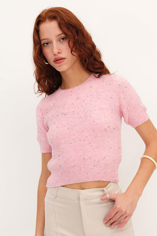 Begonia_Short-Sleeve-Textured- Knit-Sweater-addax