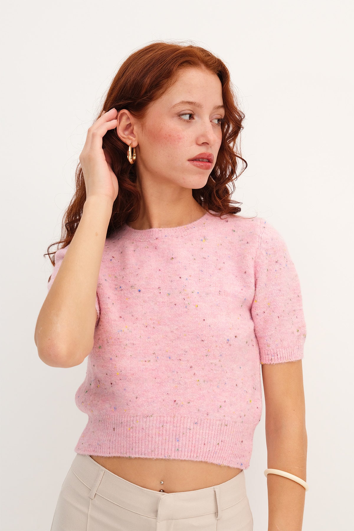 Begonia_Short-Sleeve-Textured- Knit-Sweater-addax