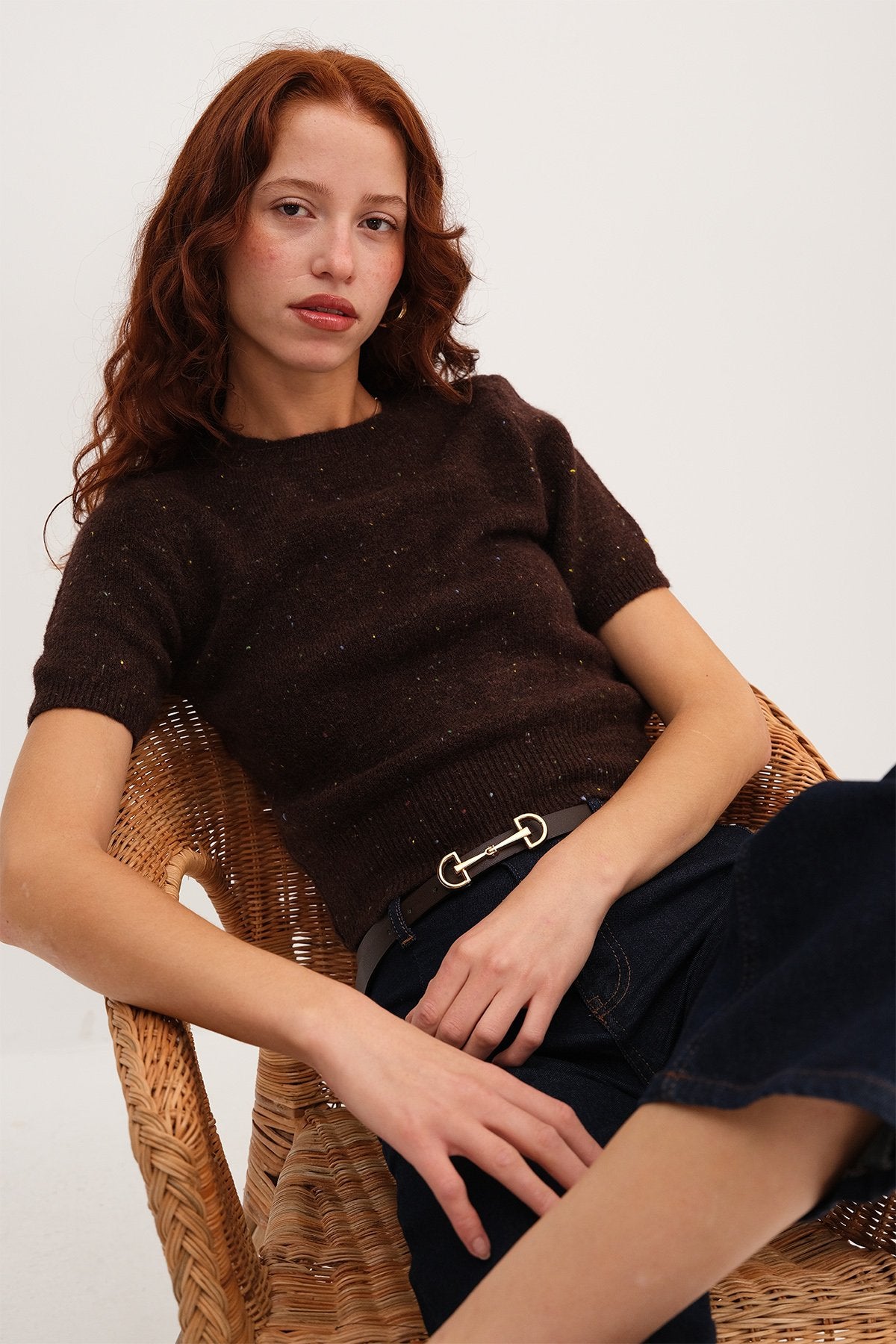 Bitter-Coffee_Sleeve-Textured- Knit-Sweater-addax