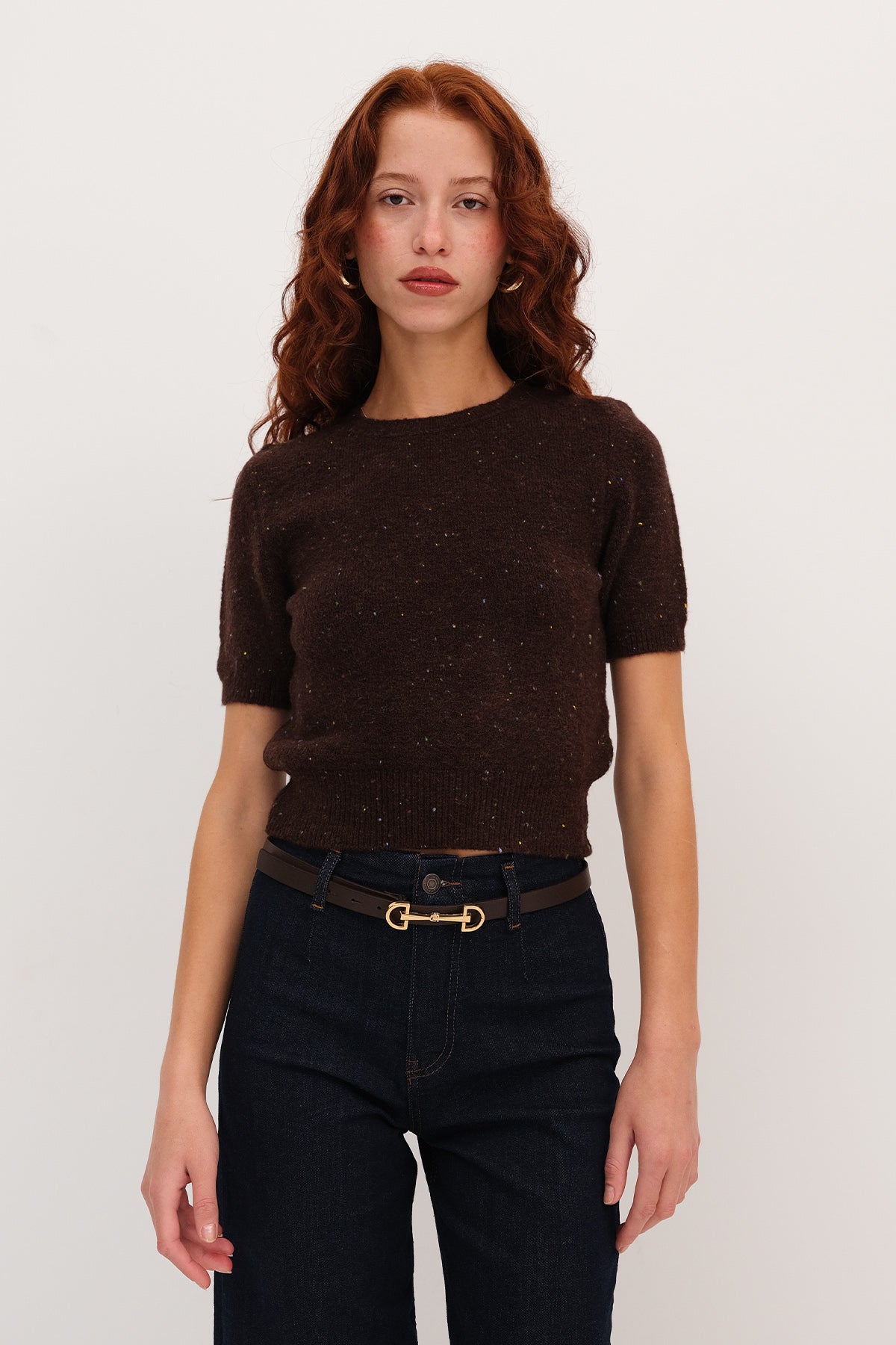 Bitter-Coffee_Sleeve-Textured- Knit-Sweater-addax