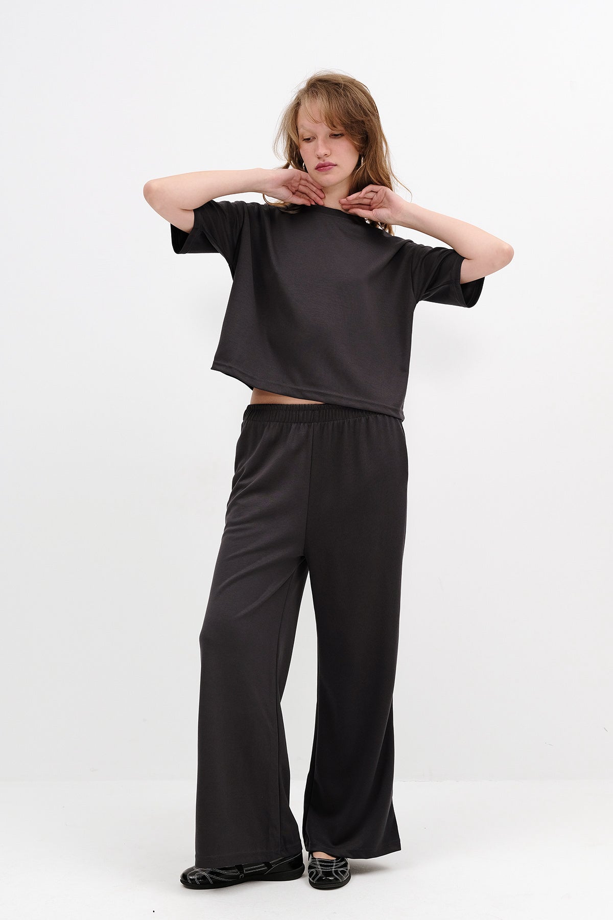 Lead-Grey_Short-Sleeve-Top-and-Bottom-Set-addax