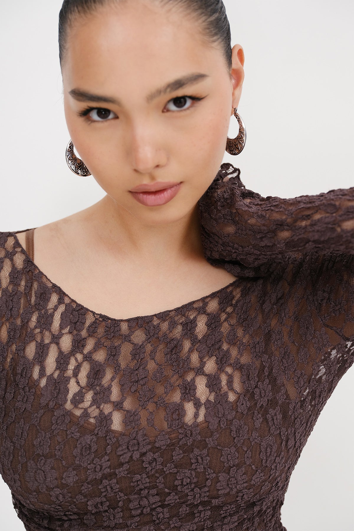 Soft-Brown_Lace-Transparent-Blouse-addax