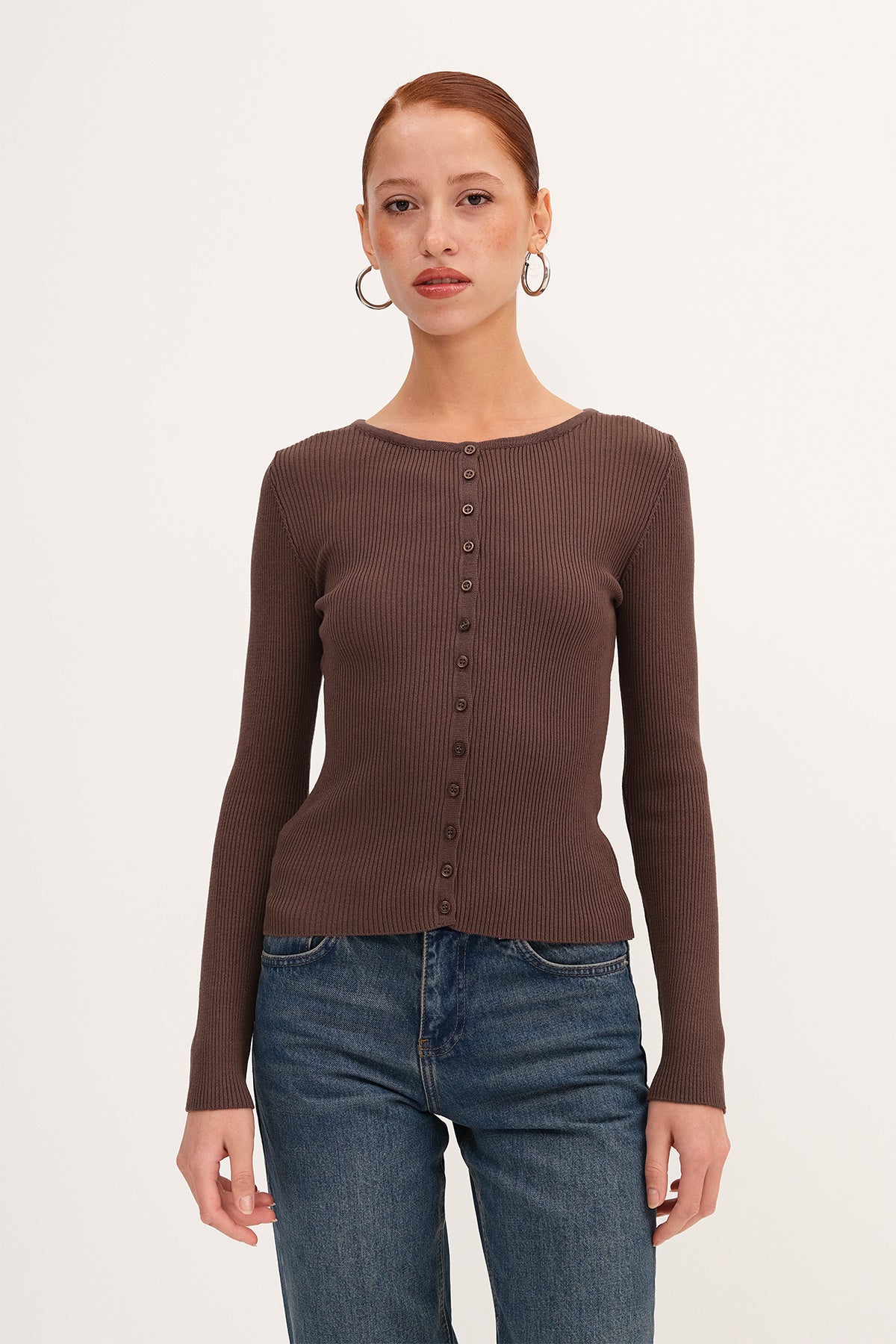 Long Sleeve Buttoned Cardigan