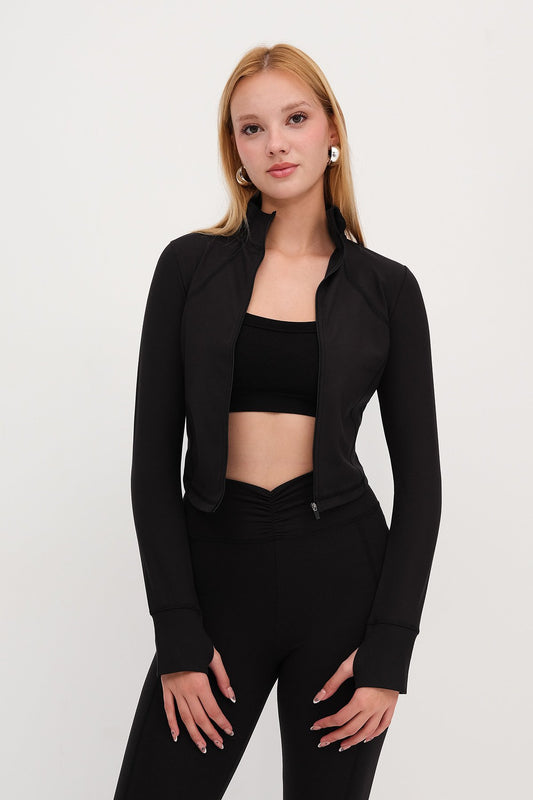 Black_Zip-Up-Soft-Fabric-Cardigan-addax