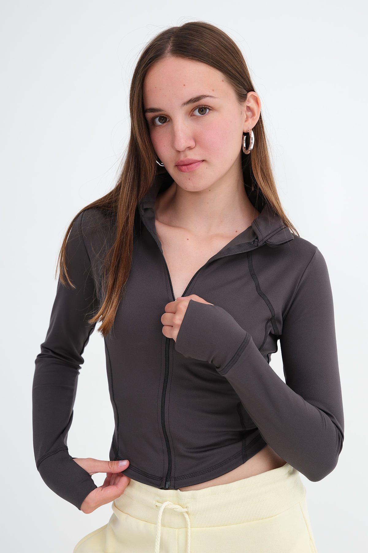 Charcoal_Zip-Up-Soft-Fabric-Cardigan-addax