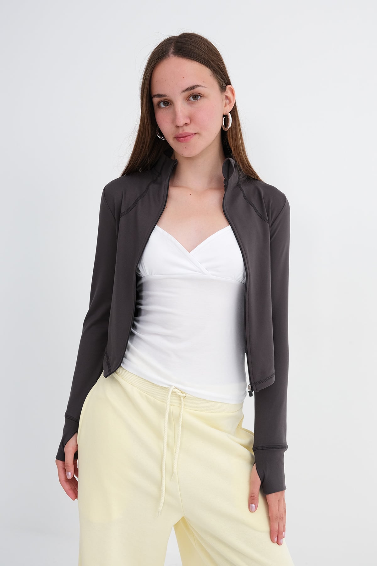 Charcoal_Zip-Up-Soft-Fabric-Cardigan-addax
