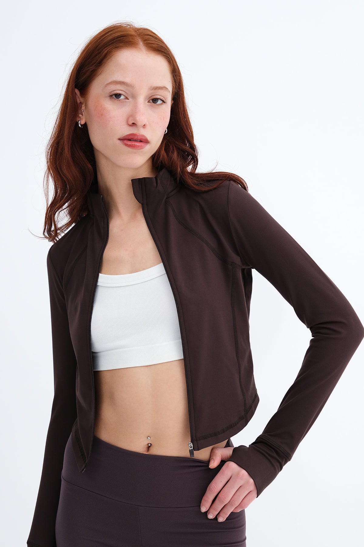 Bitter-Coffee_Zip-Up-Soft-Fabric-Cardigan-addax