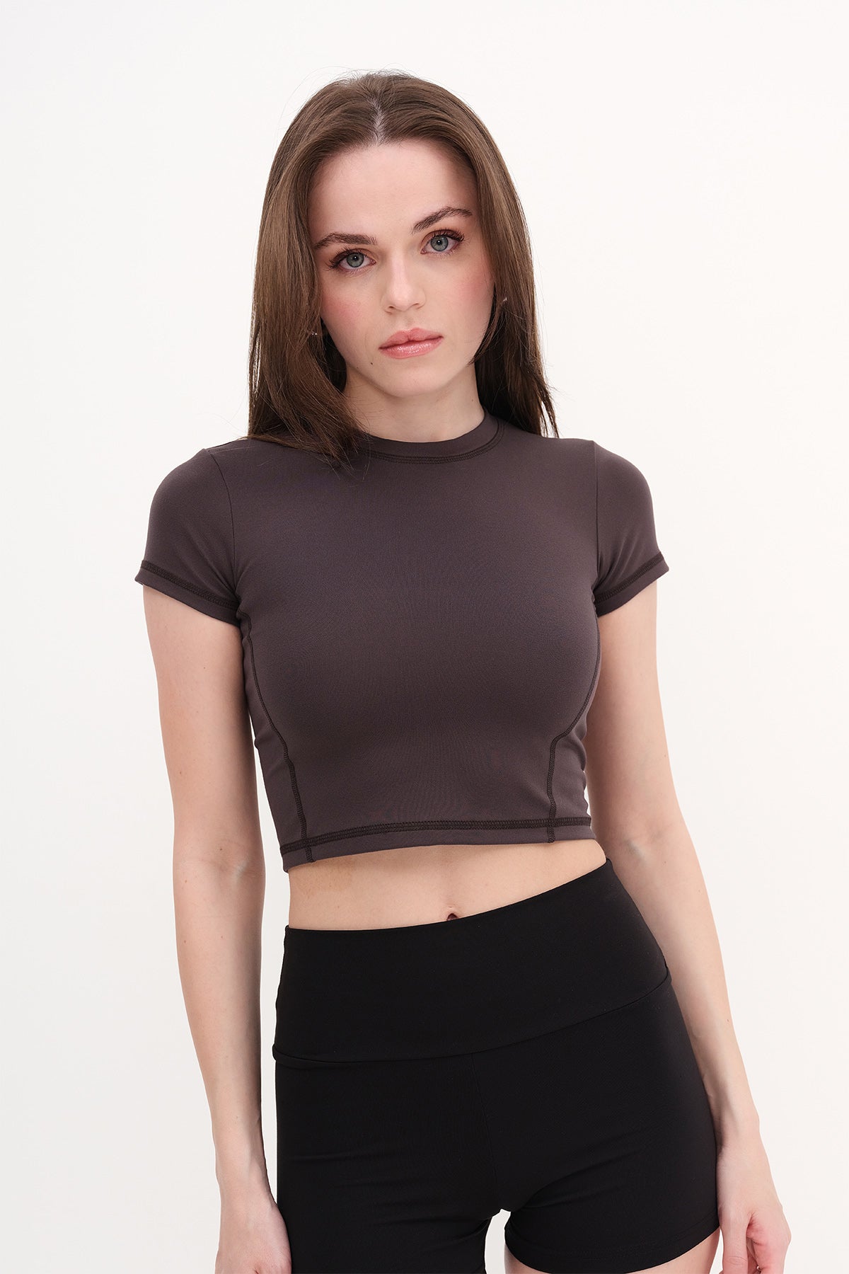 Soft-Brown_Basic-Crop-T-shirt-addax