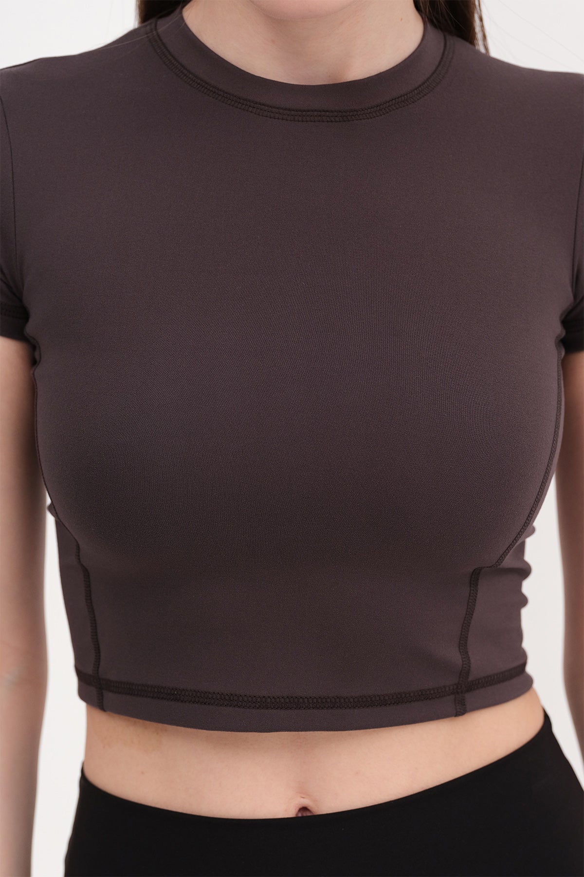 Soft-Brown_Basic-Crop-T-shirt-addax