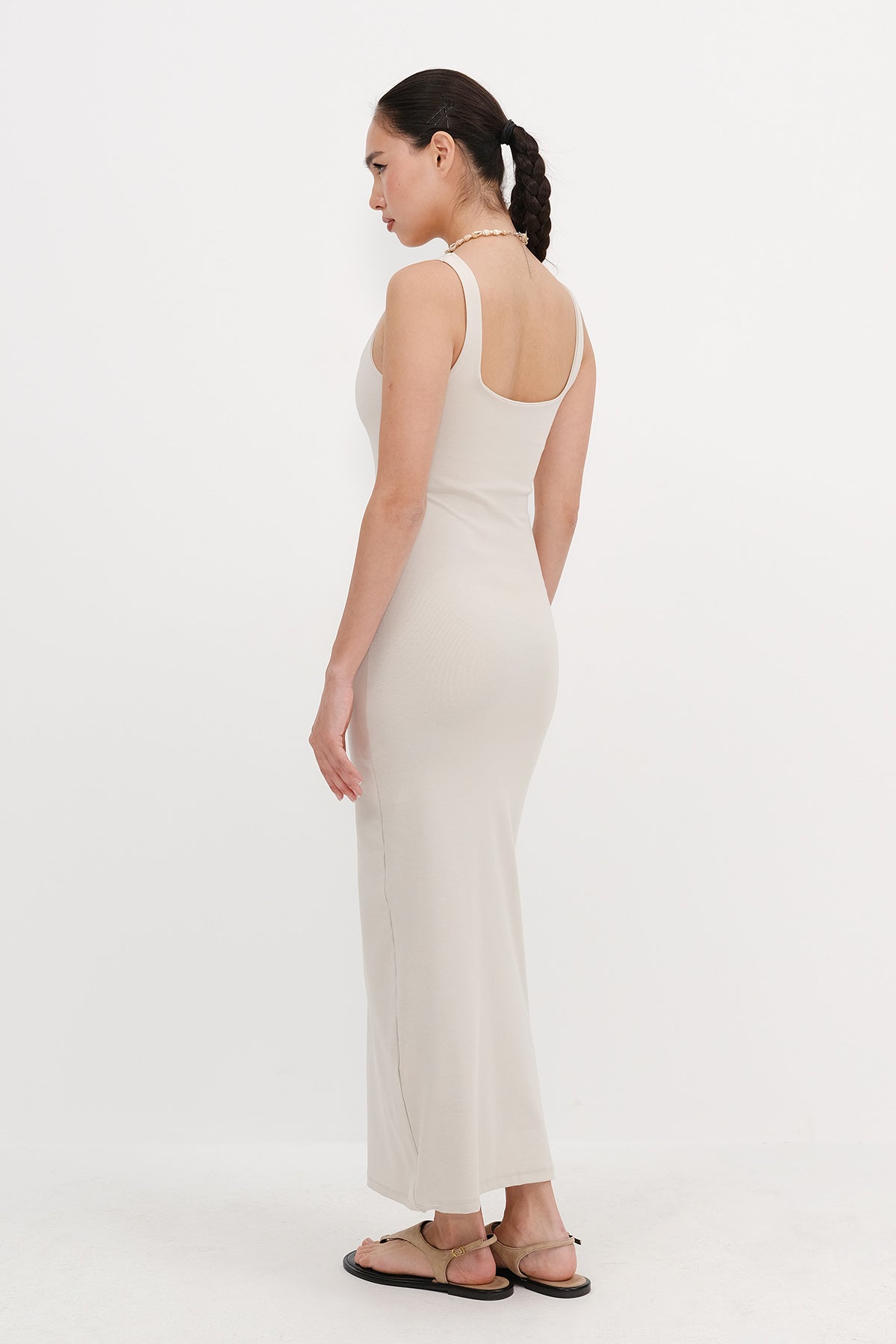 Bone_Square-Neck-Long-Dress-addax