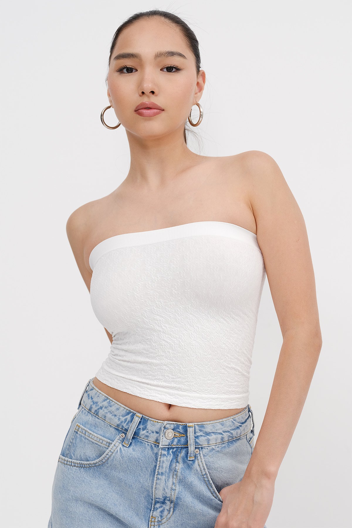 White_Strapless-Textured-Bustier-addax